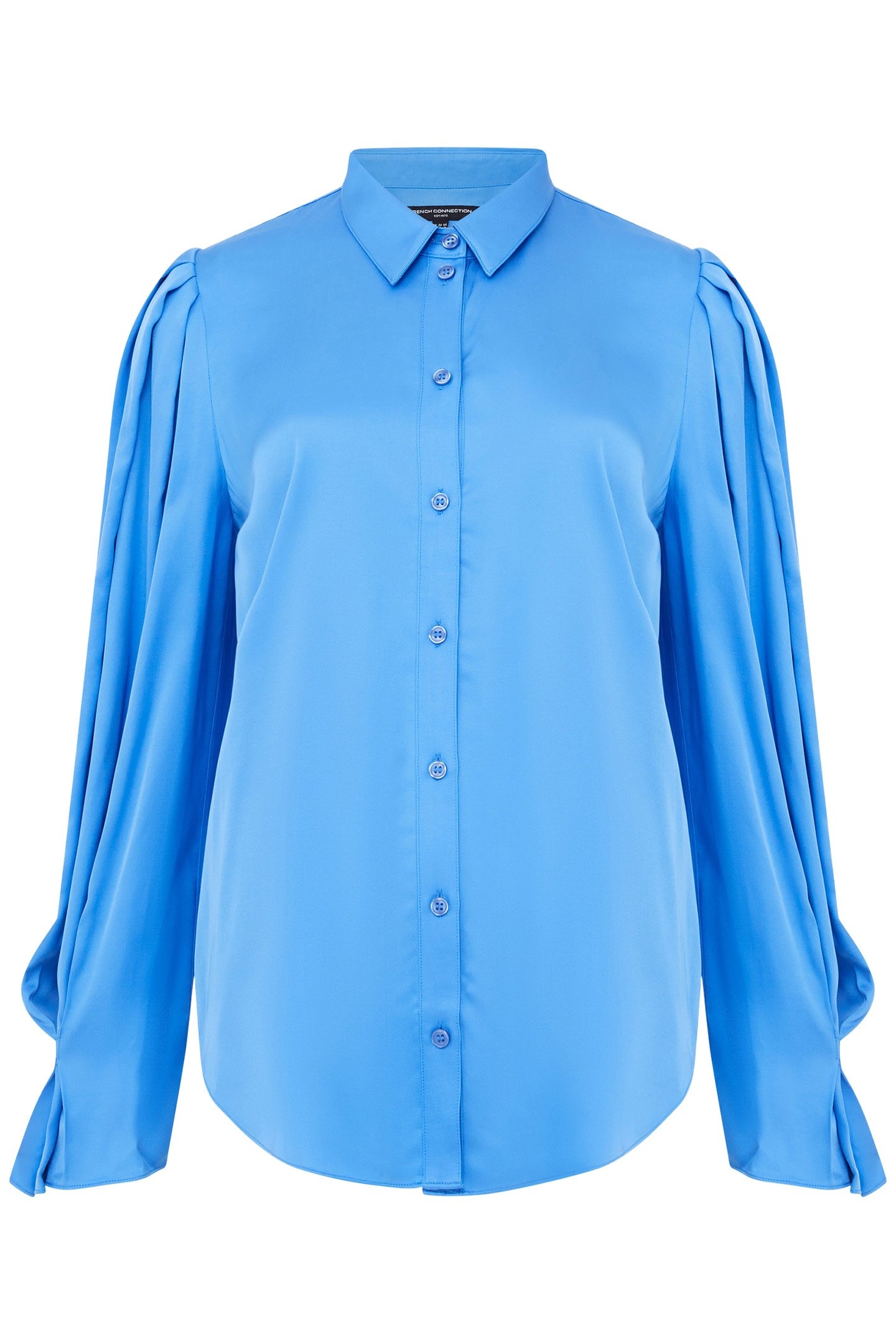 ENNIS SATIN SLEEVE DETAIL SHRT ULTRAMARINE 3