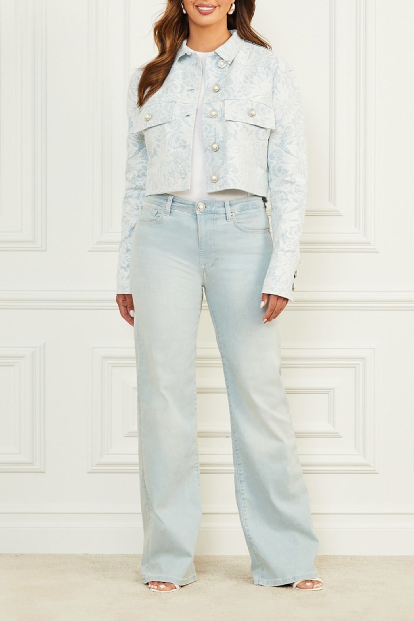 GLAM ROMANTICA JACKE LIGHT WASH DENIM LAC 3