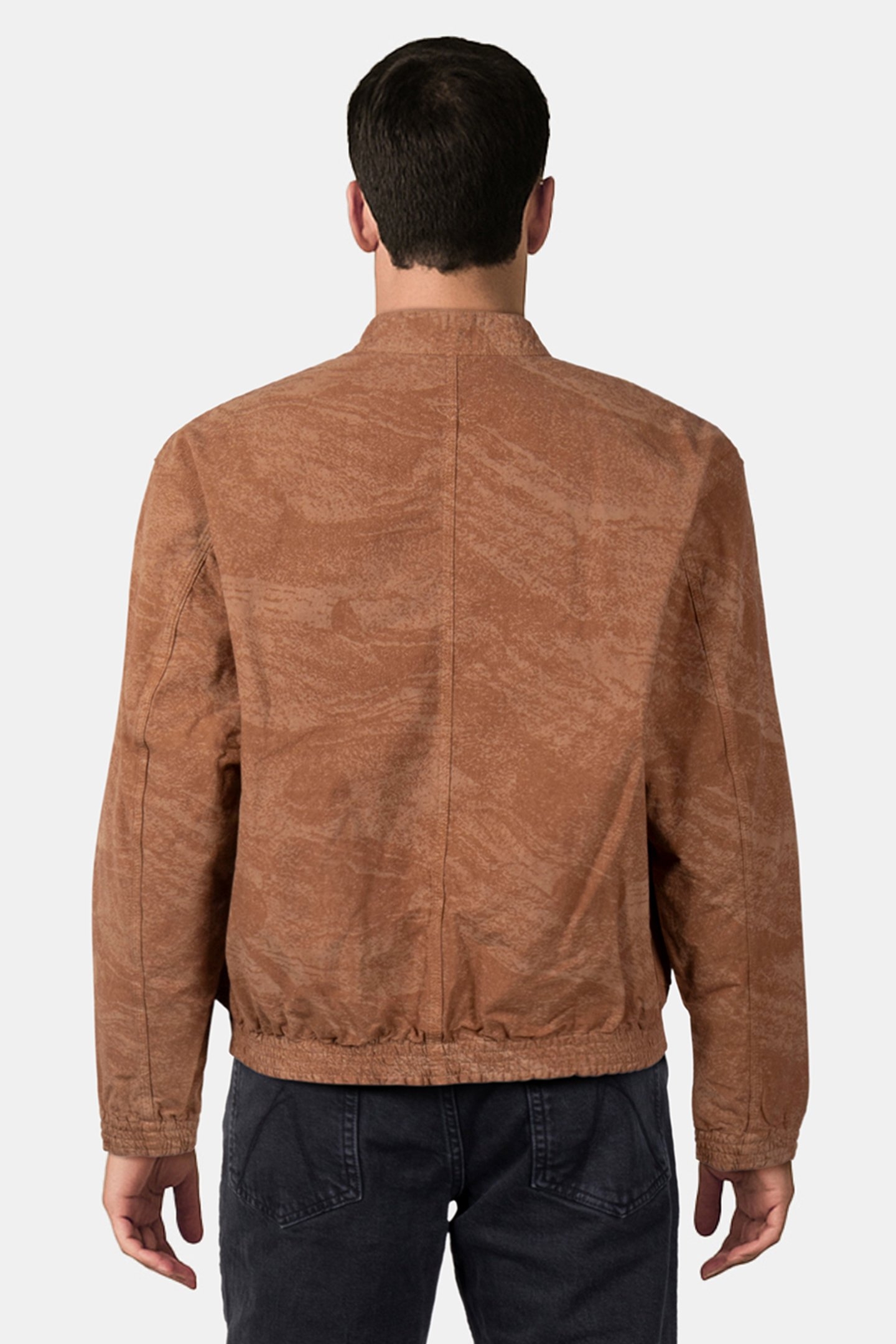 MENS ORANGE BOMBER JACKET ORANGE 2