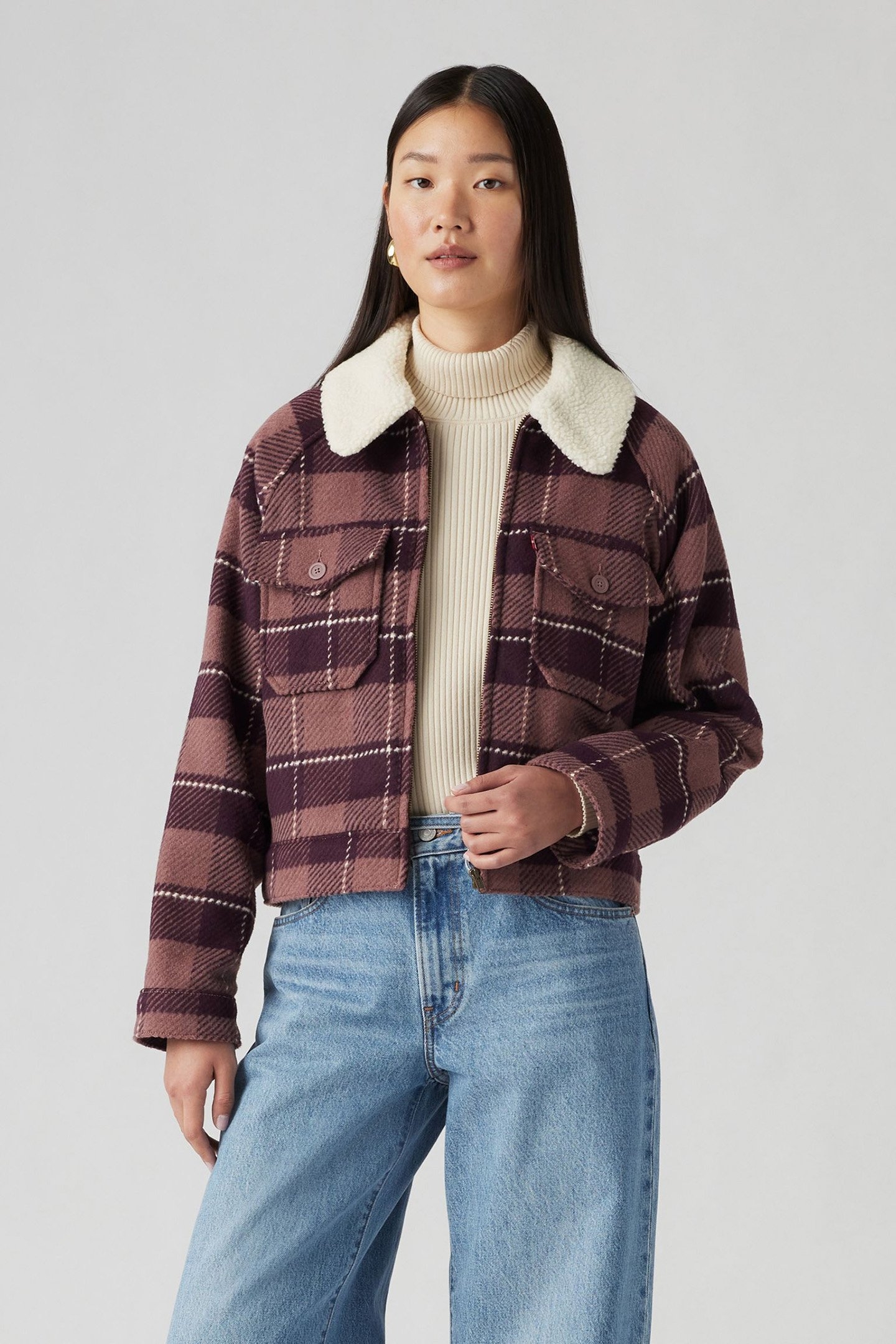 CROPPED PLAID JACKET 4
