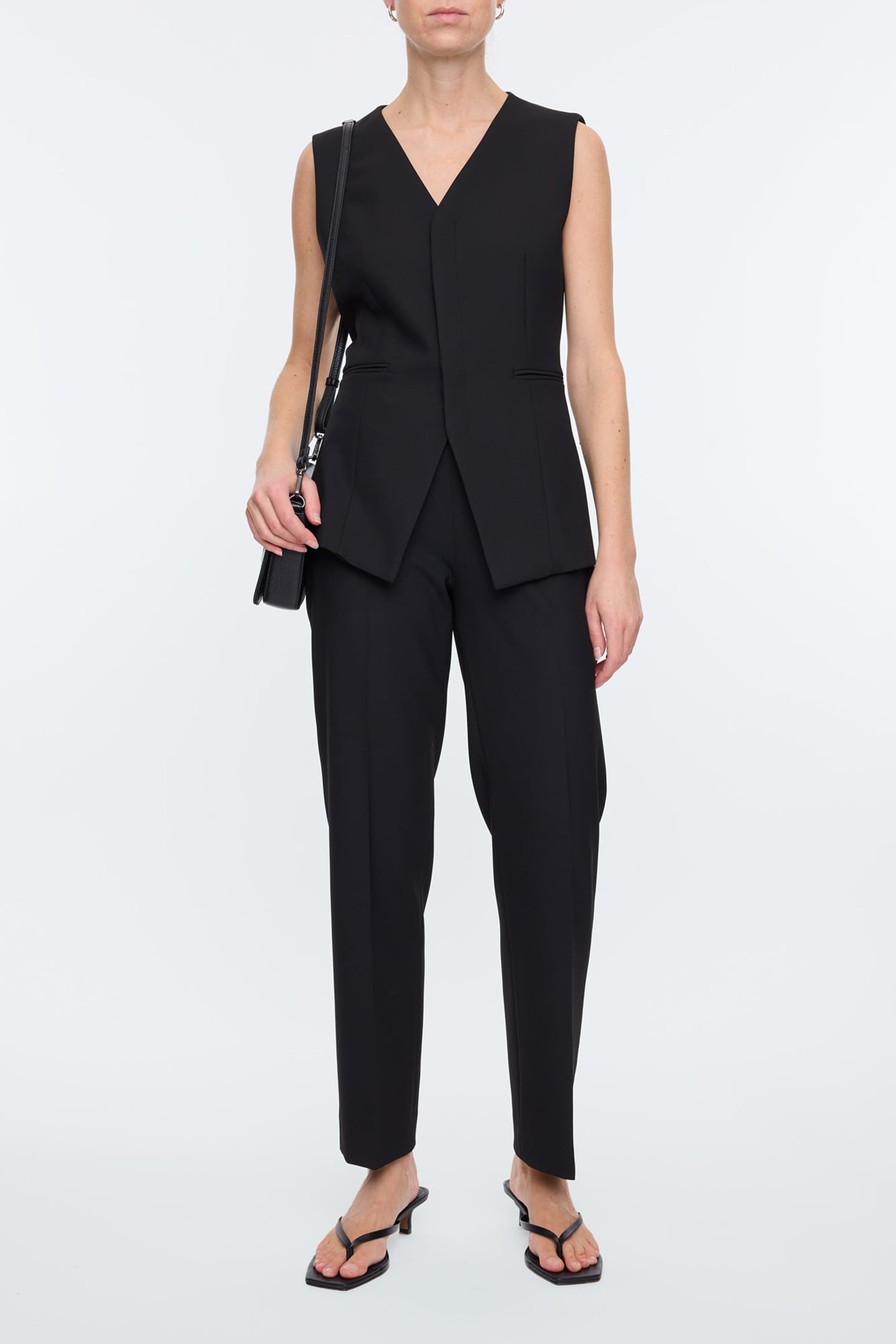 SLIM CIGARETTE PANTS BLACK 2