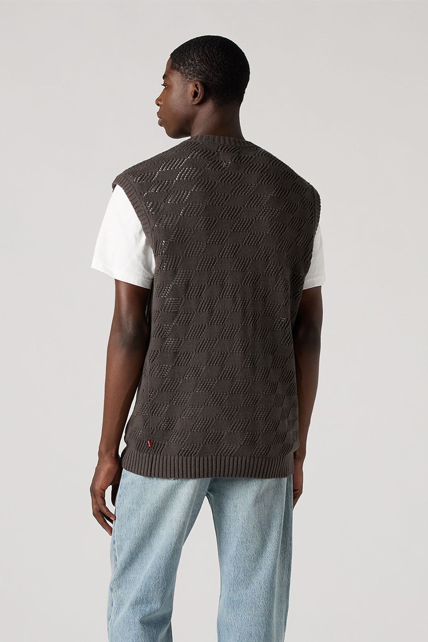 SKYLINE SWEATER VEST CHECKERS DARK PHANTOM 2