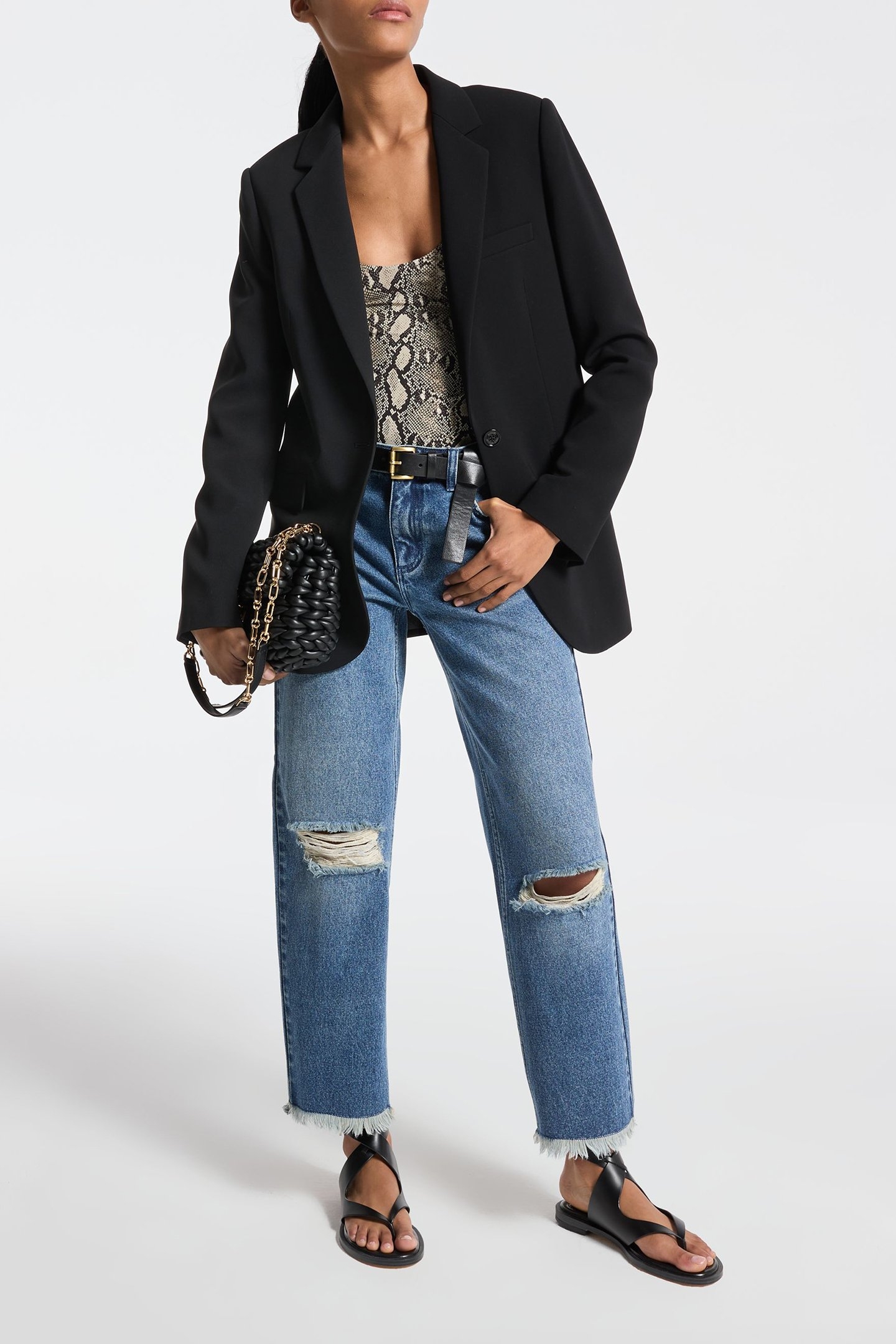 OVERSIZED BLAZER IN BLACK 1
