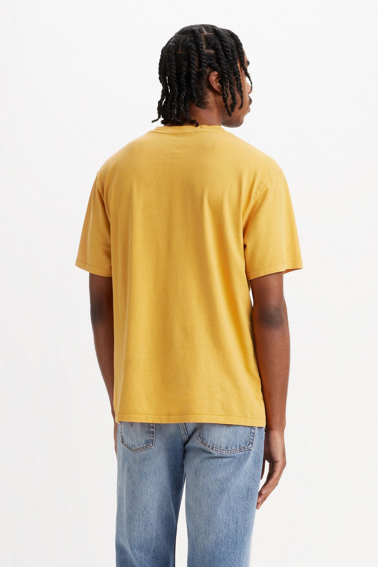 RED TAB VINTAGE TEE GARMENT DYE OCHRE 2