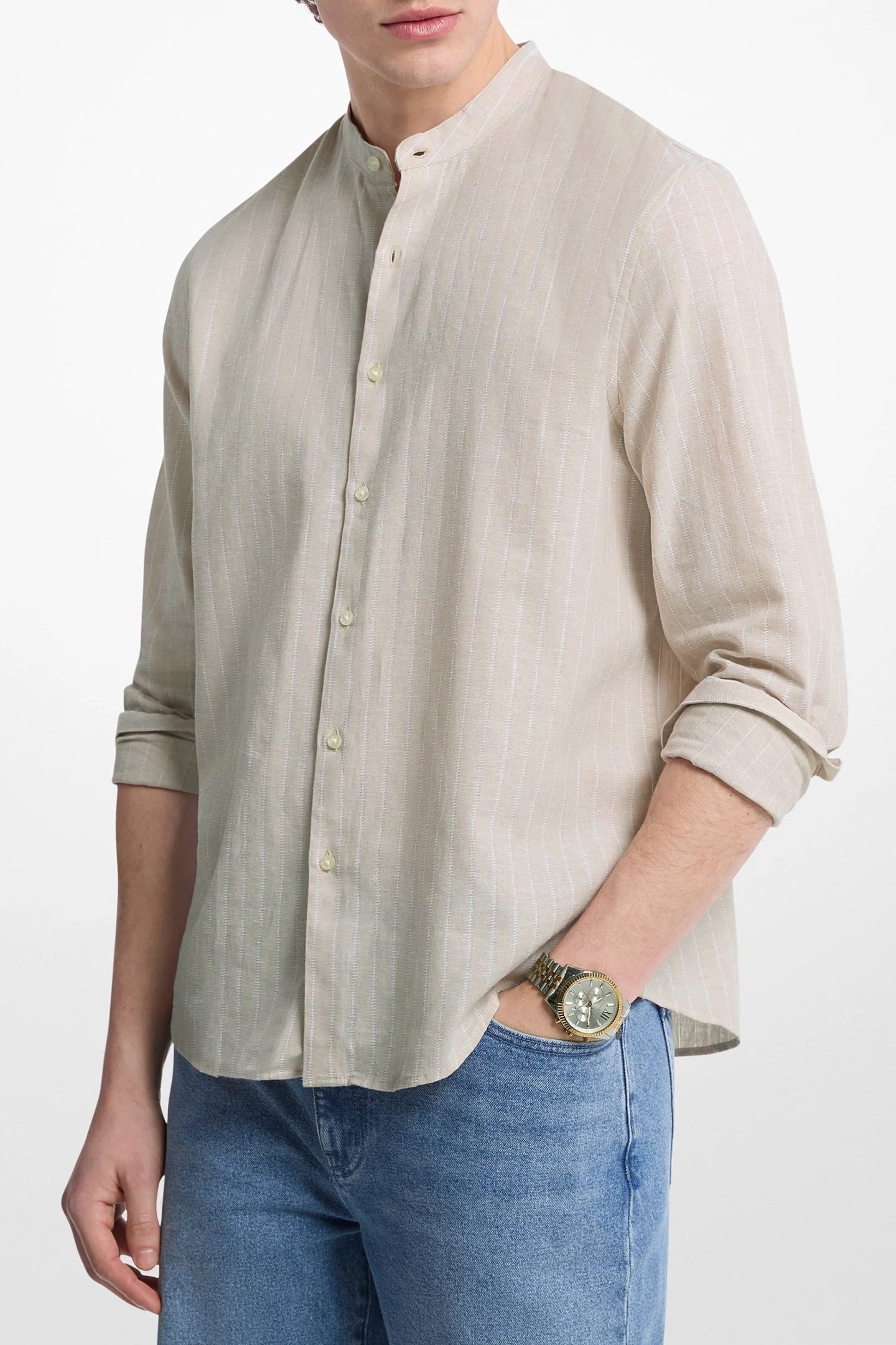 LONG SLEEVE SHIRT IN LIGHT PINK 1