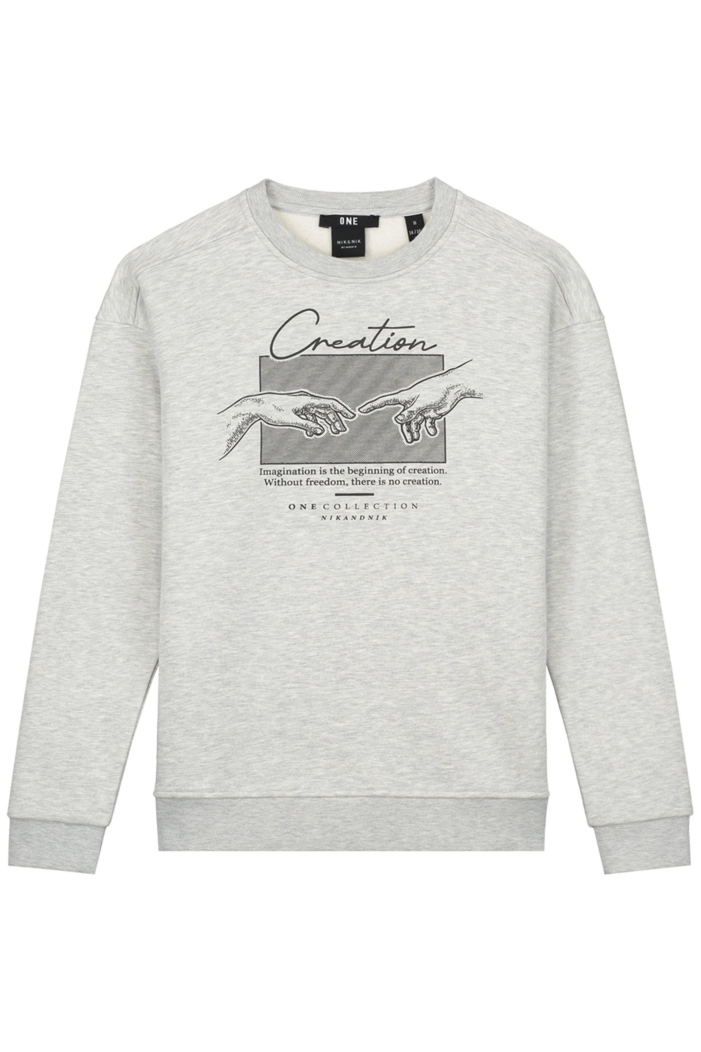 CREATION SWEATSHIRT GREY MELANGE 3