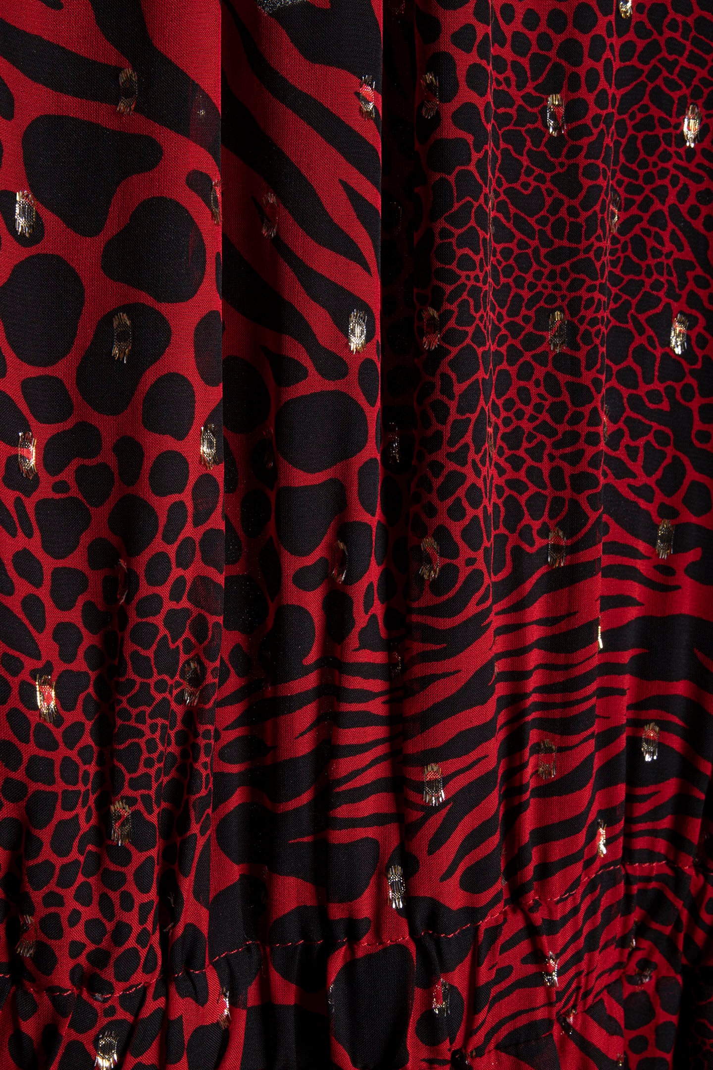 PTCHWK ANIMAL MINI DRESS CRIMSON 4