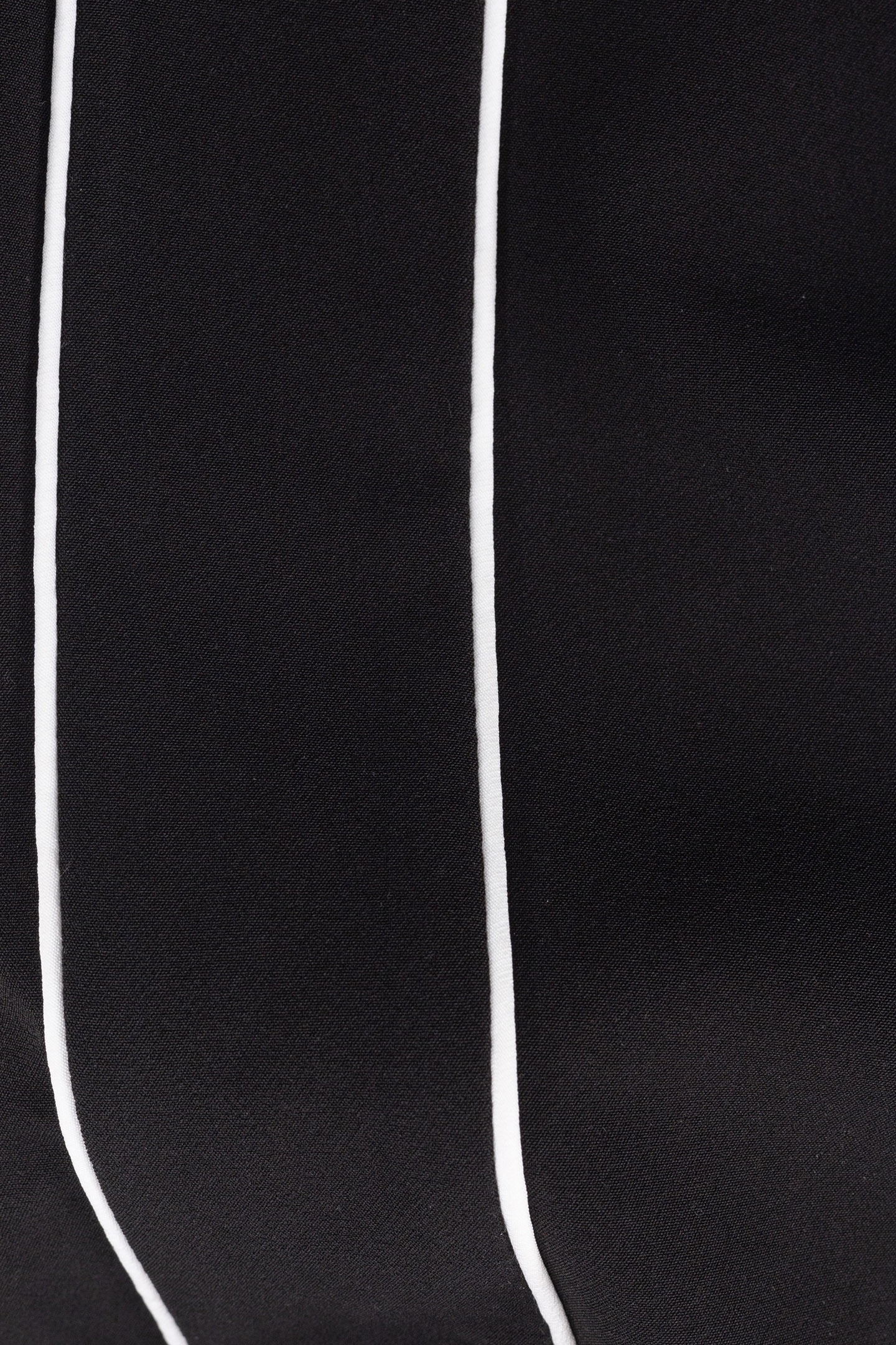 BLACK WIDE-LEG PANTS WITH ECRU BIAS ON SIDES FOR GIRLS 6