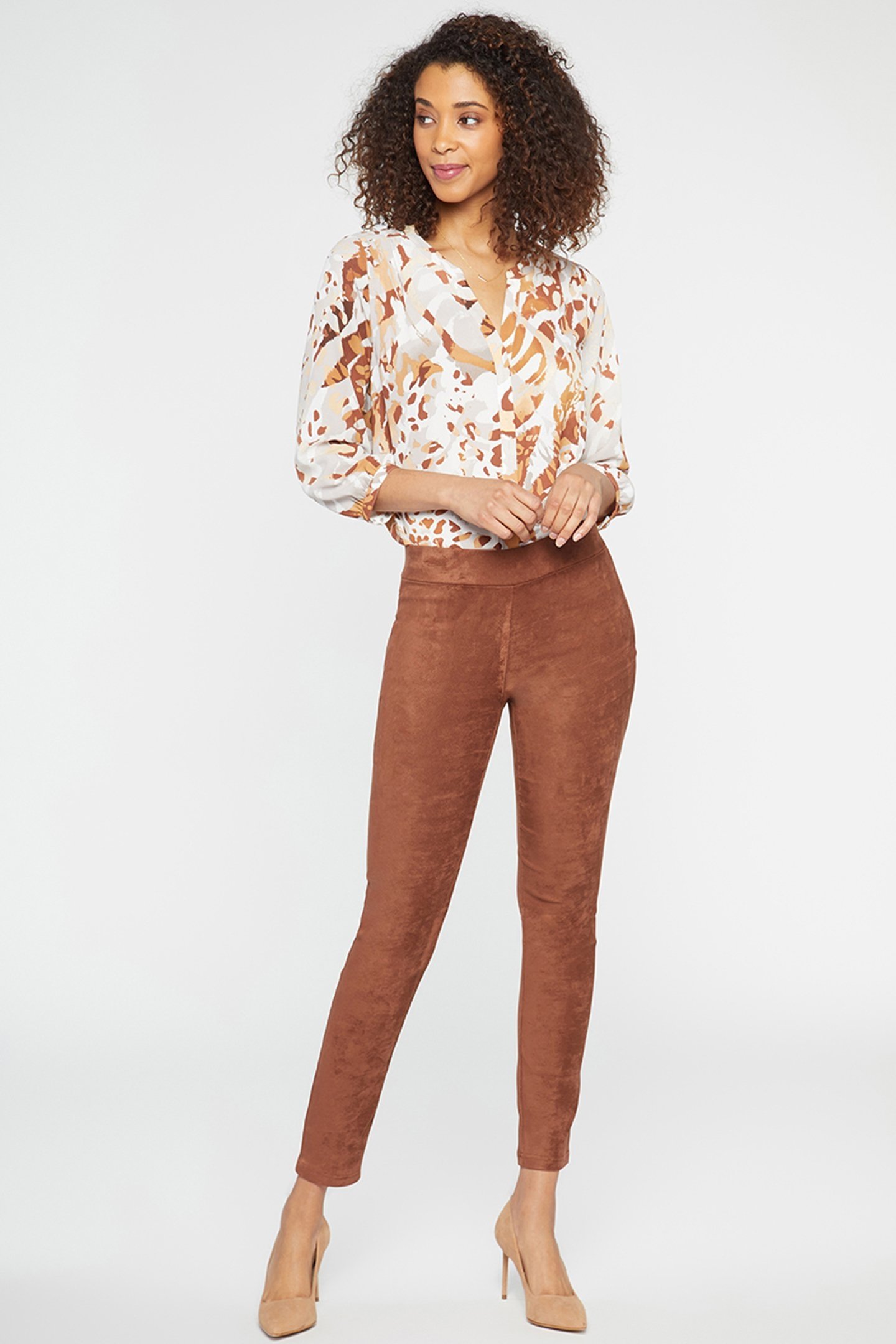 SUEDE BASIC LEGGING COFFEE BEAN 4