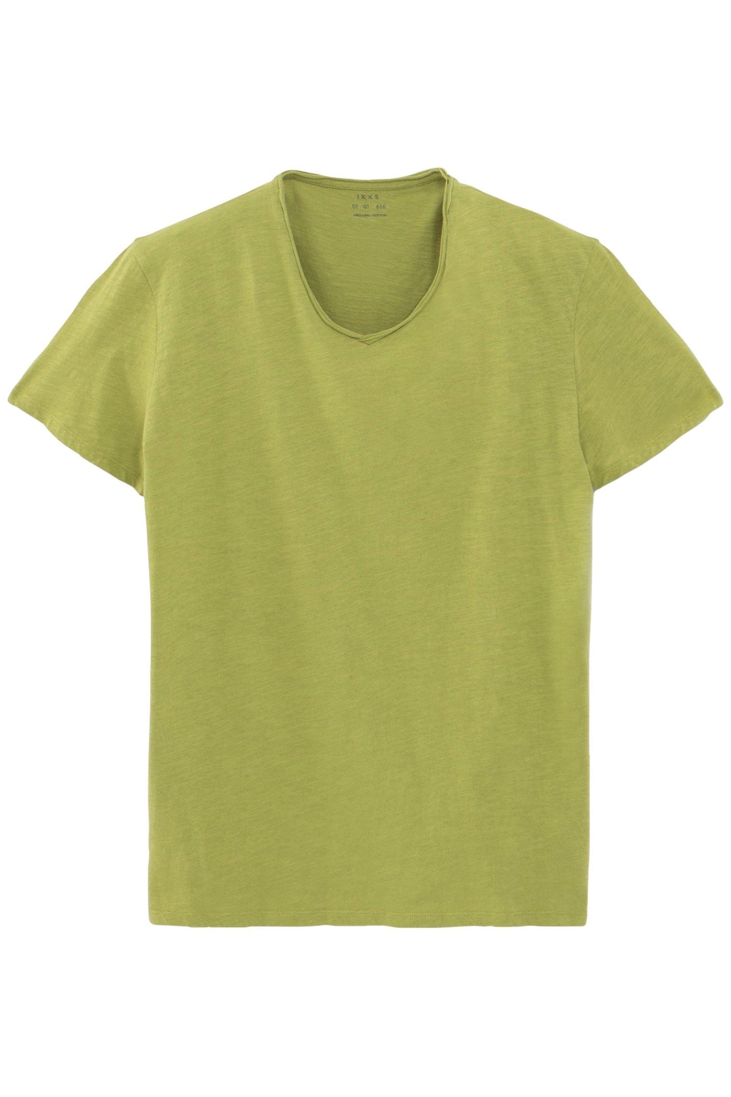 MOSS ORGANIC COTTON ESSENTIAL V-NECK T-SHIRT 4