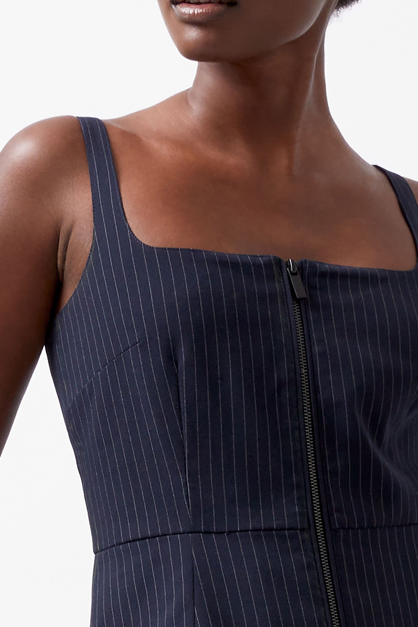 HAILEY PINSTRIPE STRAPPY TOP MARINE 4