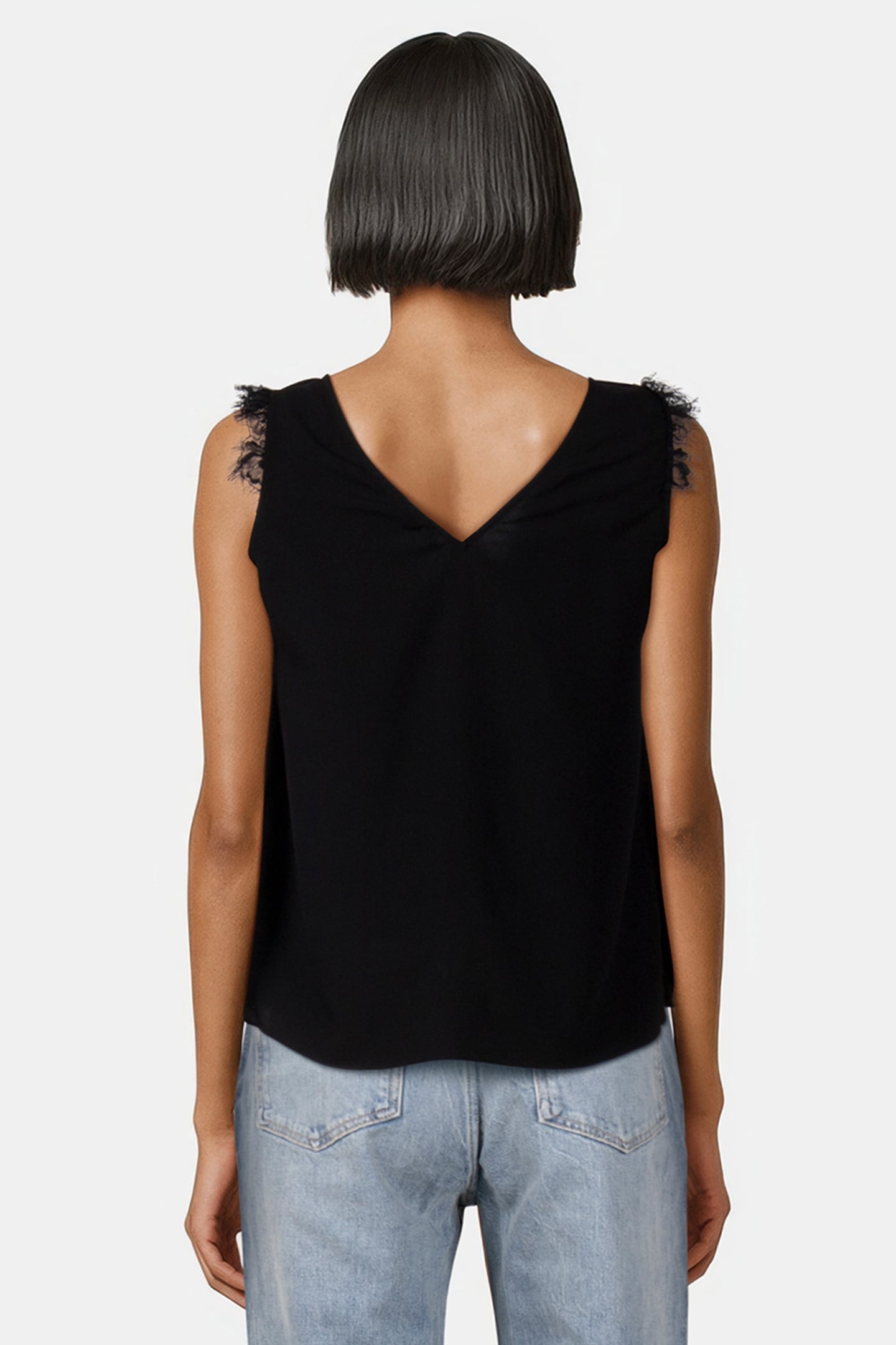 CHIOMA LIGHT LACE TOP BLACK 2