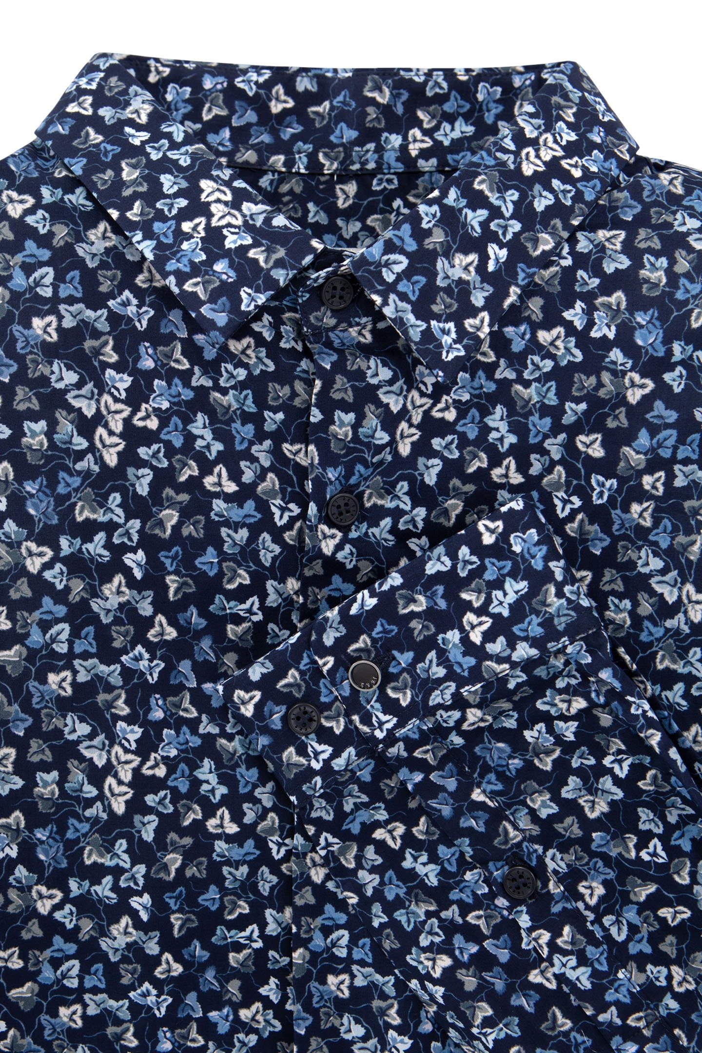 SLIM INDIGO SHIRT LIBERTY IVY FABRIC 5