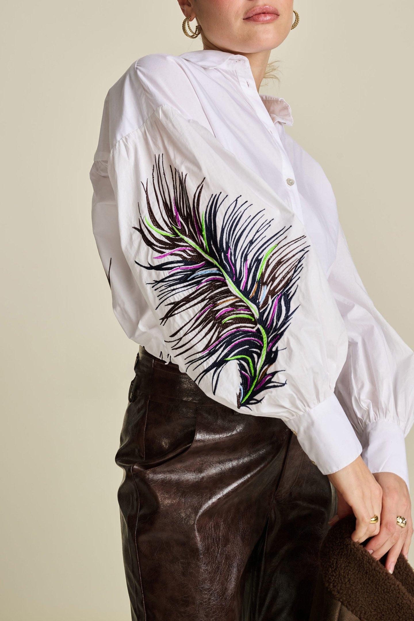BLOUSE - MAXIME FEATHER WHITE 8
