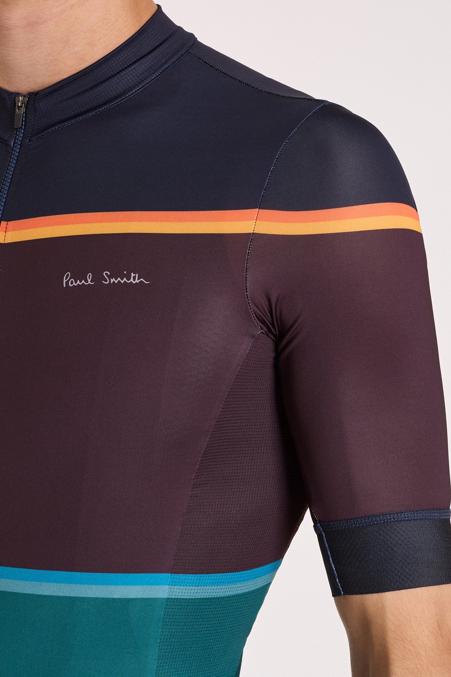 CYCLE JERSEY S/S BOLD STRIPE VERY DARK NAVY 5