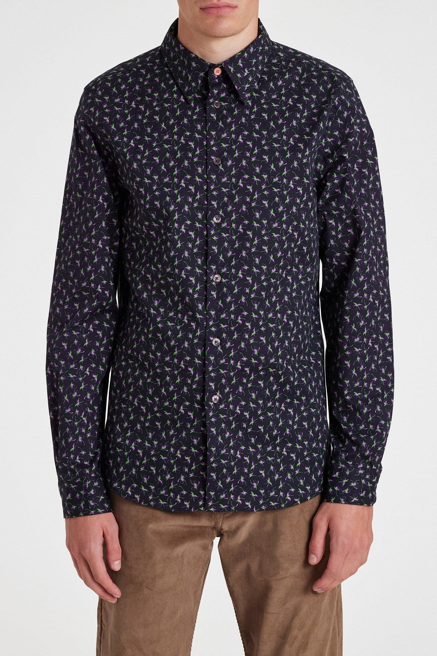 LS TAILORED FIT SHIRT VERY DARK NAVY 1