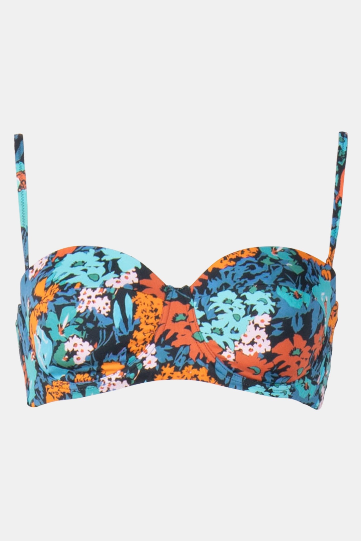 WOMEN TOP BANDEAU TURQUOISE 3