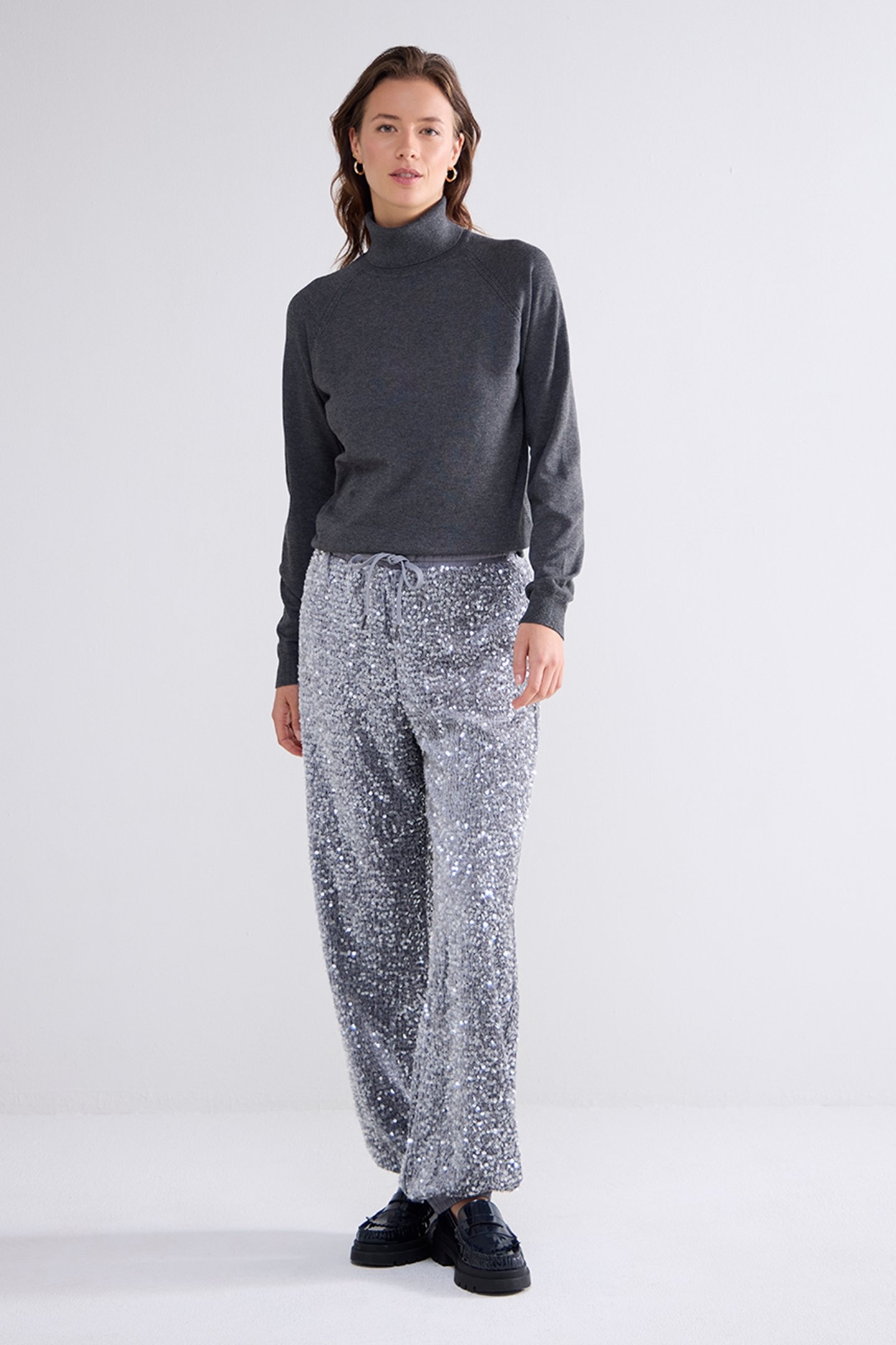 PANTS SEQUINS VELOURS GREYS 3