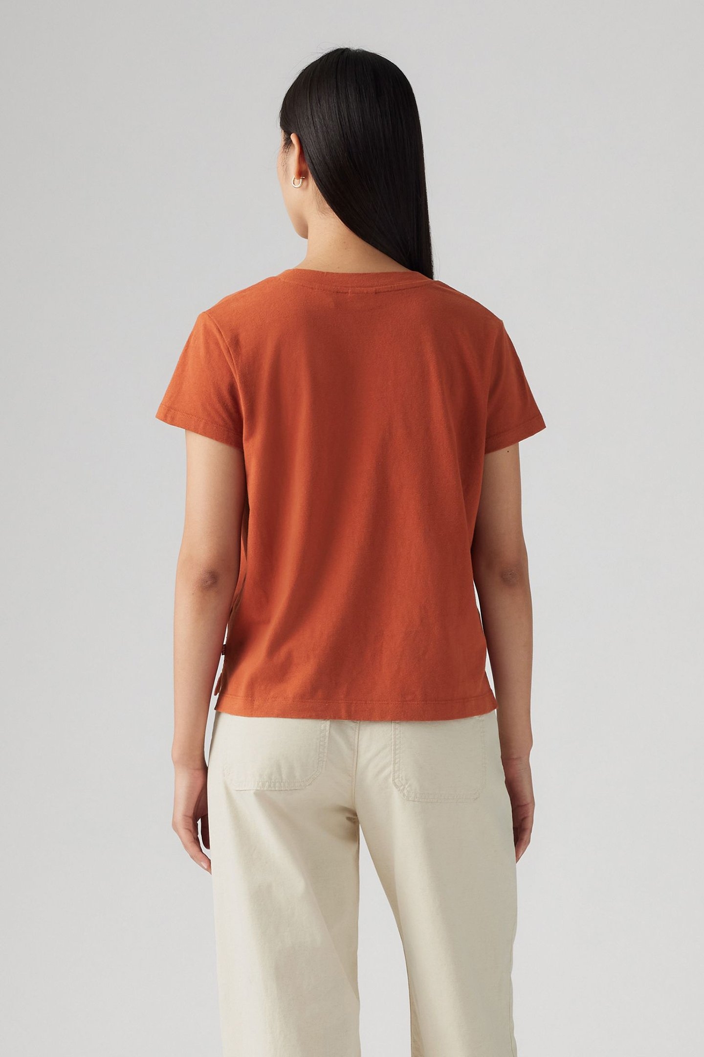 BOXY VNECK TEE PICANTE SLUB 2