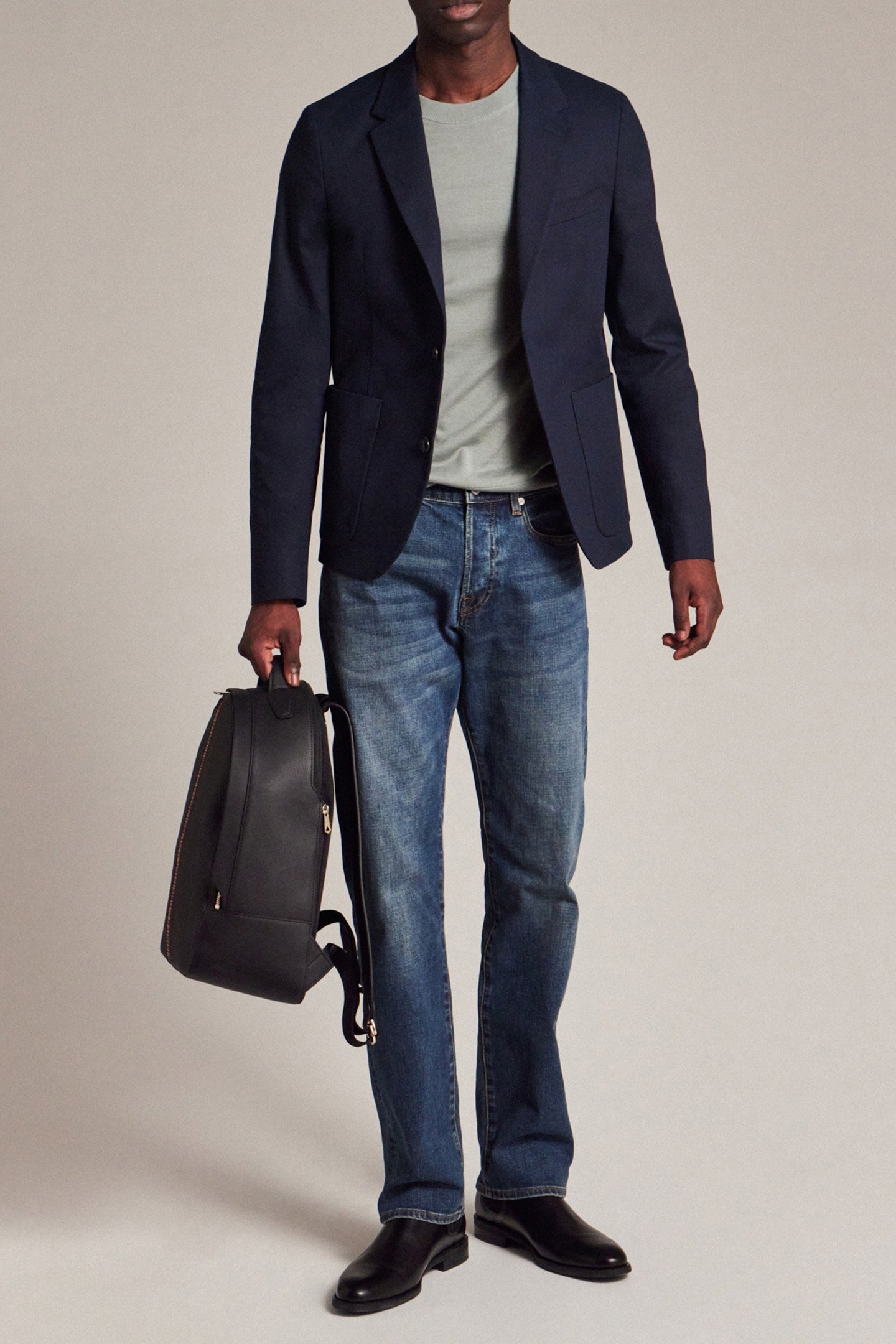 MENS JACKET UNLINED VERY DARK NAVY 3