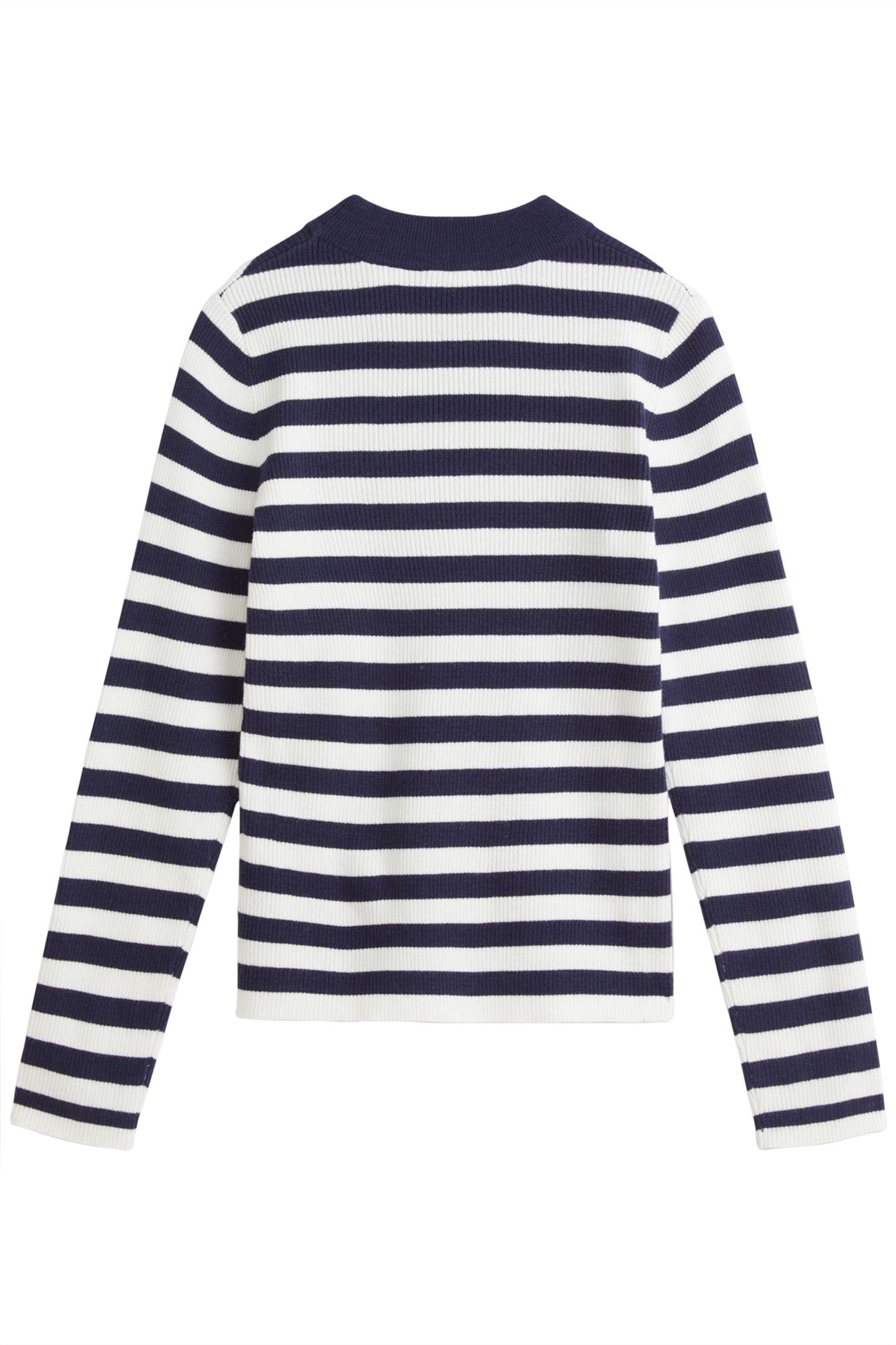 RIB CREW SWEATER OREO COOKIE MULTI STRIP 4