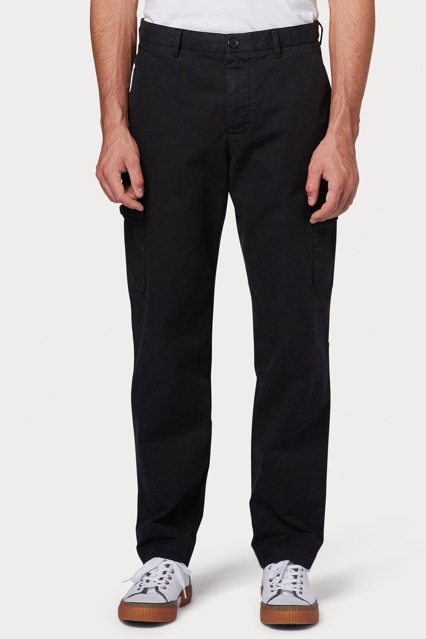 MENS CARGO TROUSER BLACK 1
