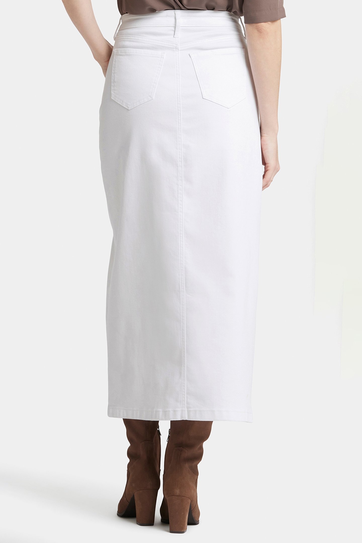 HIGH RISE LONG SKIRT OPTIC WHITE 2