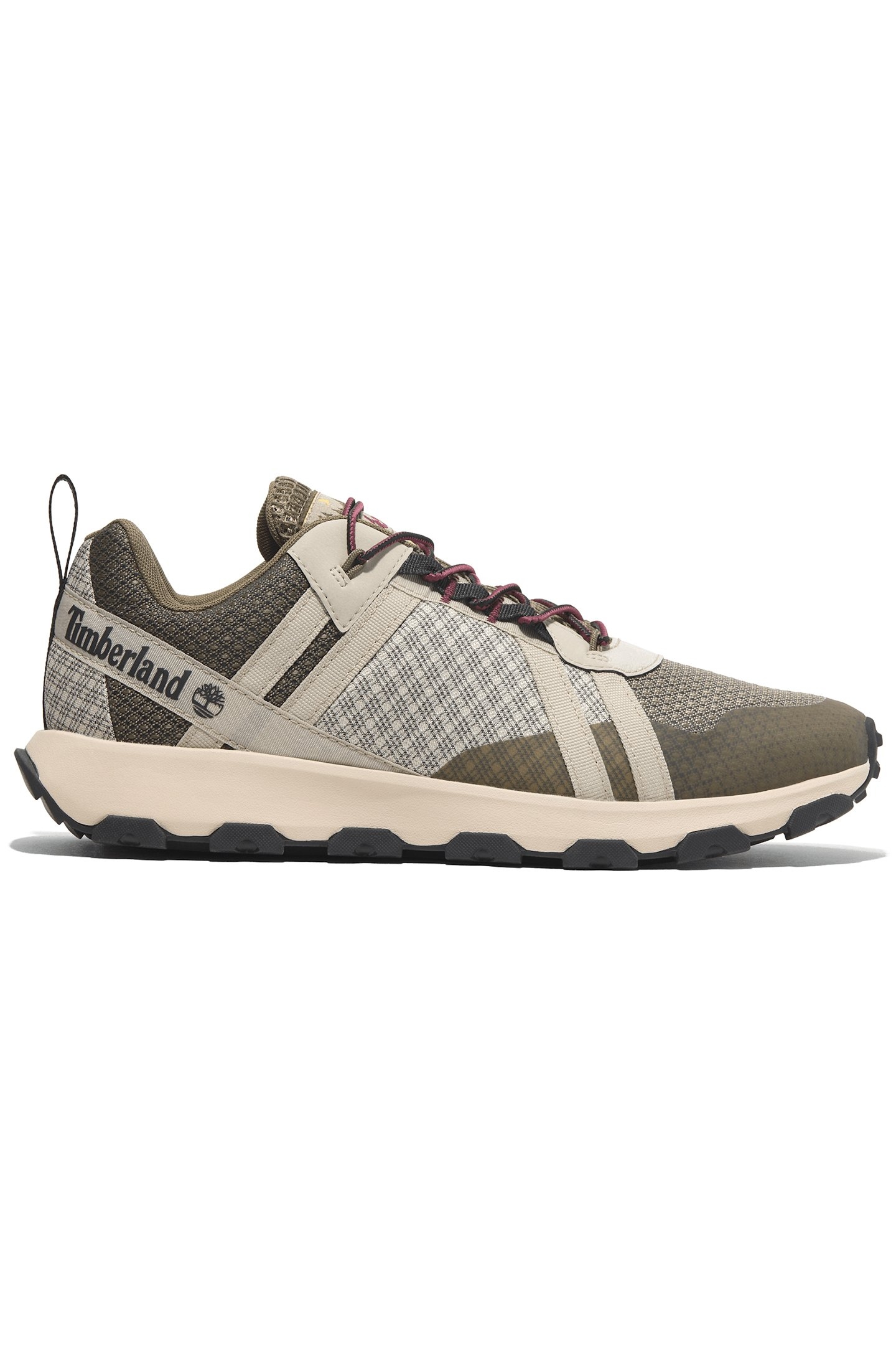 WINSOR TRAIL LOW LACE UP WATERPROOF SNEAKER LIGHT TAUPE MESH 1