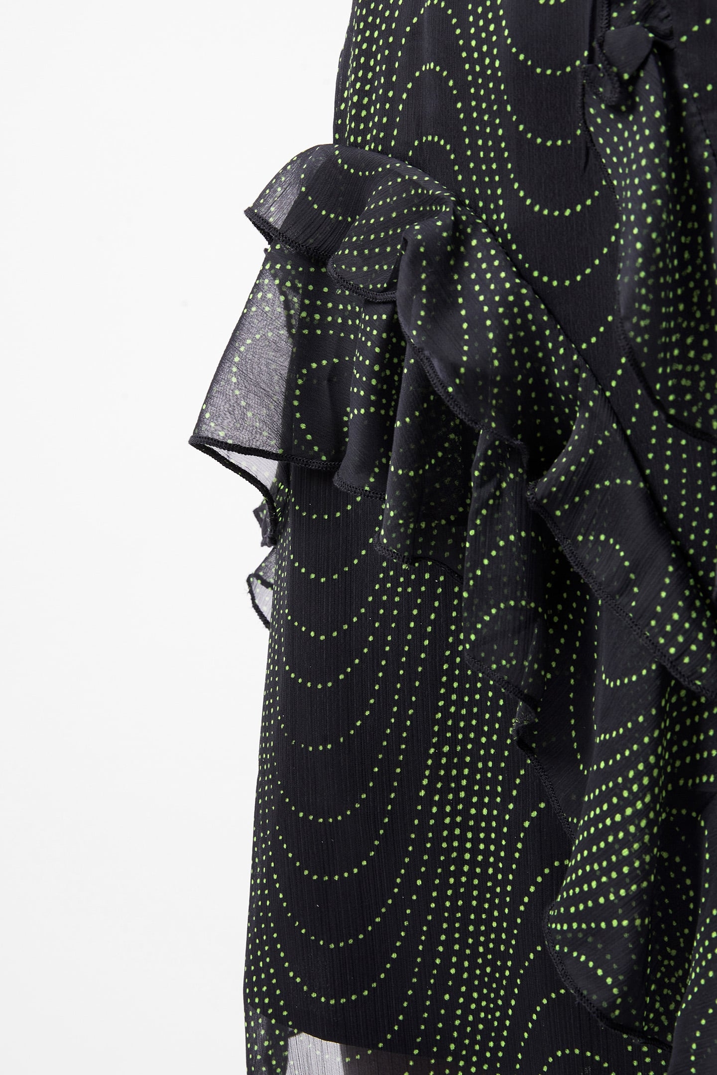 GRACE ARTEMIS MINI SKIRT BLACKOUT/VIVID GREEN 4