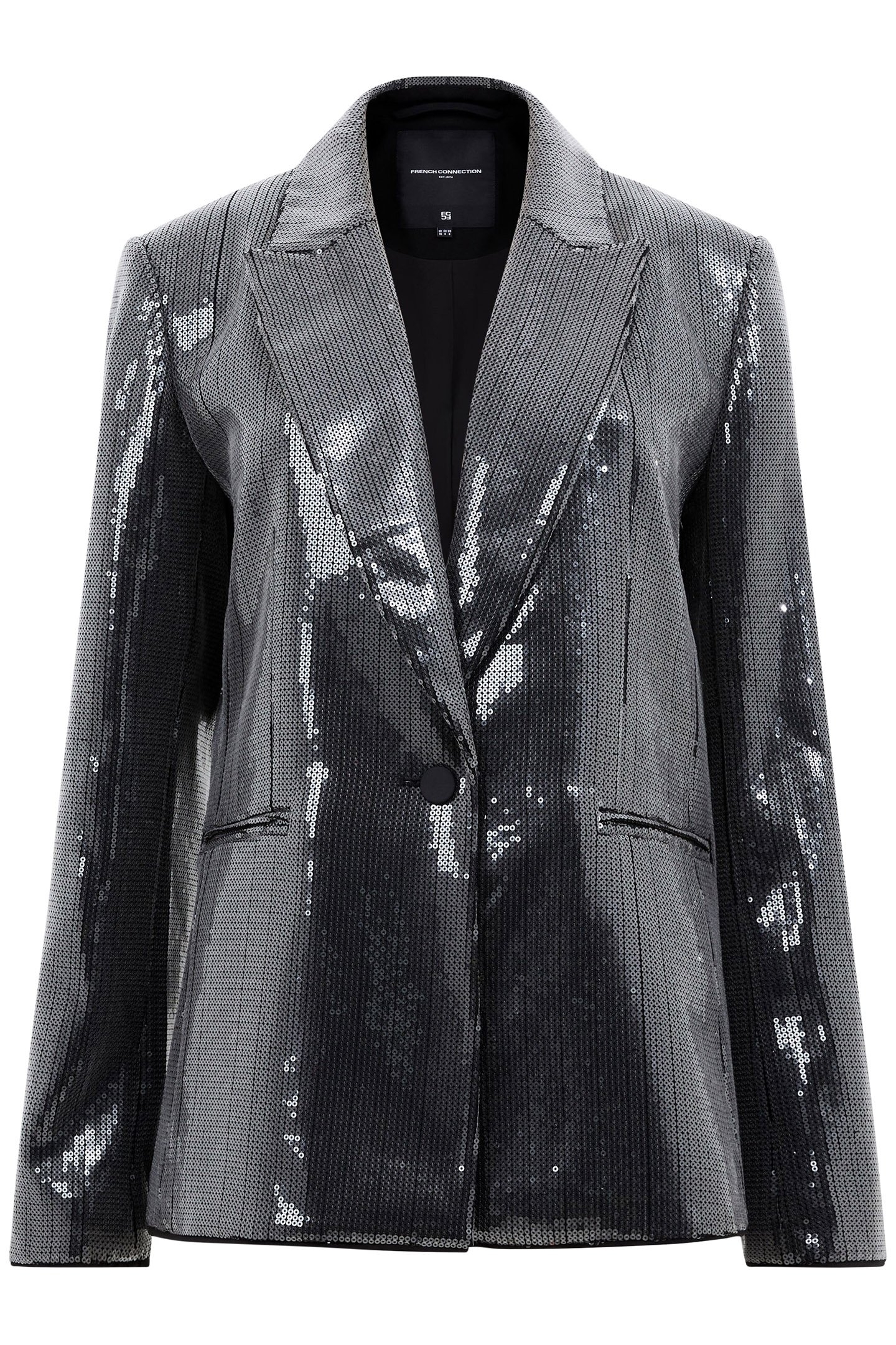 AMY SEQUIN BLAZER GUNMETAL 3