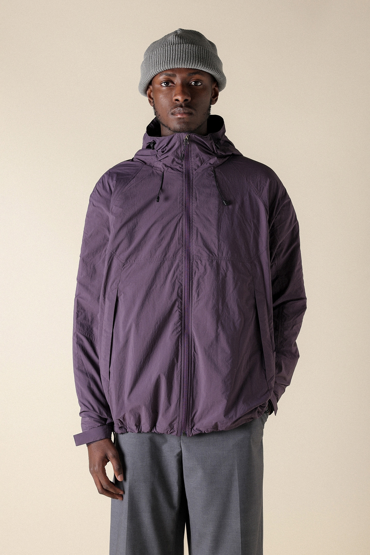 UNISEX SL BT THERM MESH HOODY JACKET MIDNIGHT PLUM 1