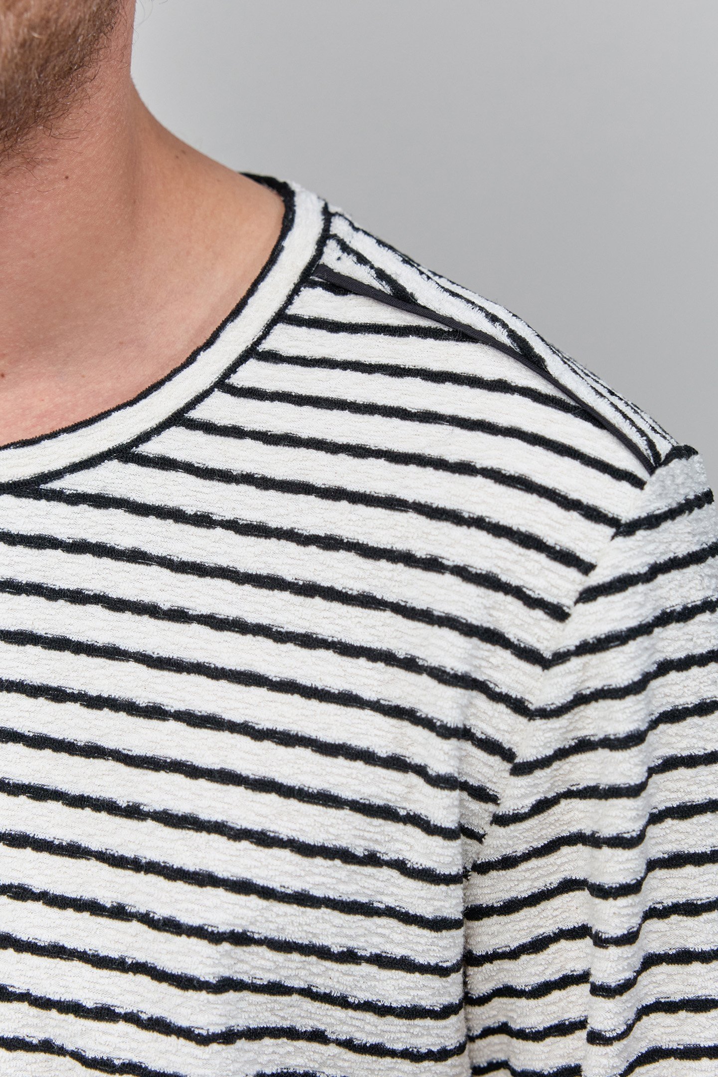 LONG-SLEEVED TERRY CLOTH SAILOR T-SHIRT 6