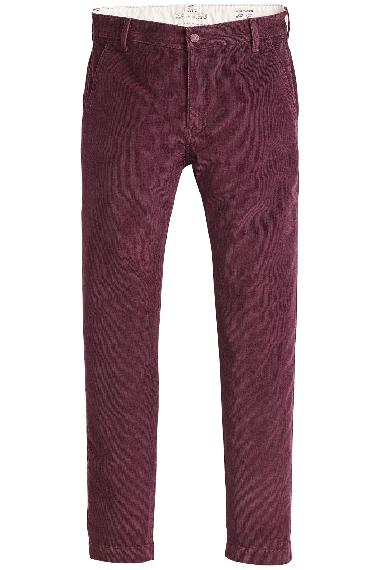 XX CHINO SLIM II DEEP BURGUNDY S 14W CORD 4