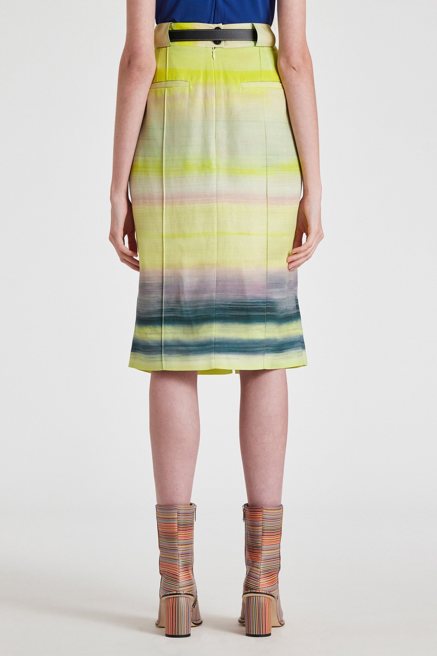 WOMENS SKIRT ACID YELLOW 2