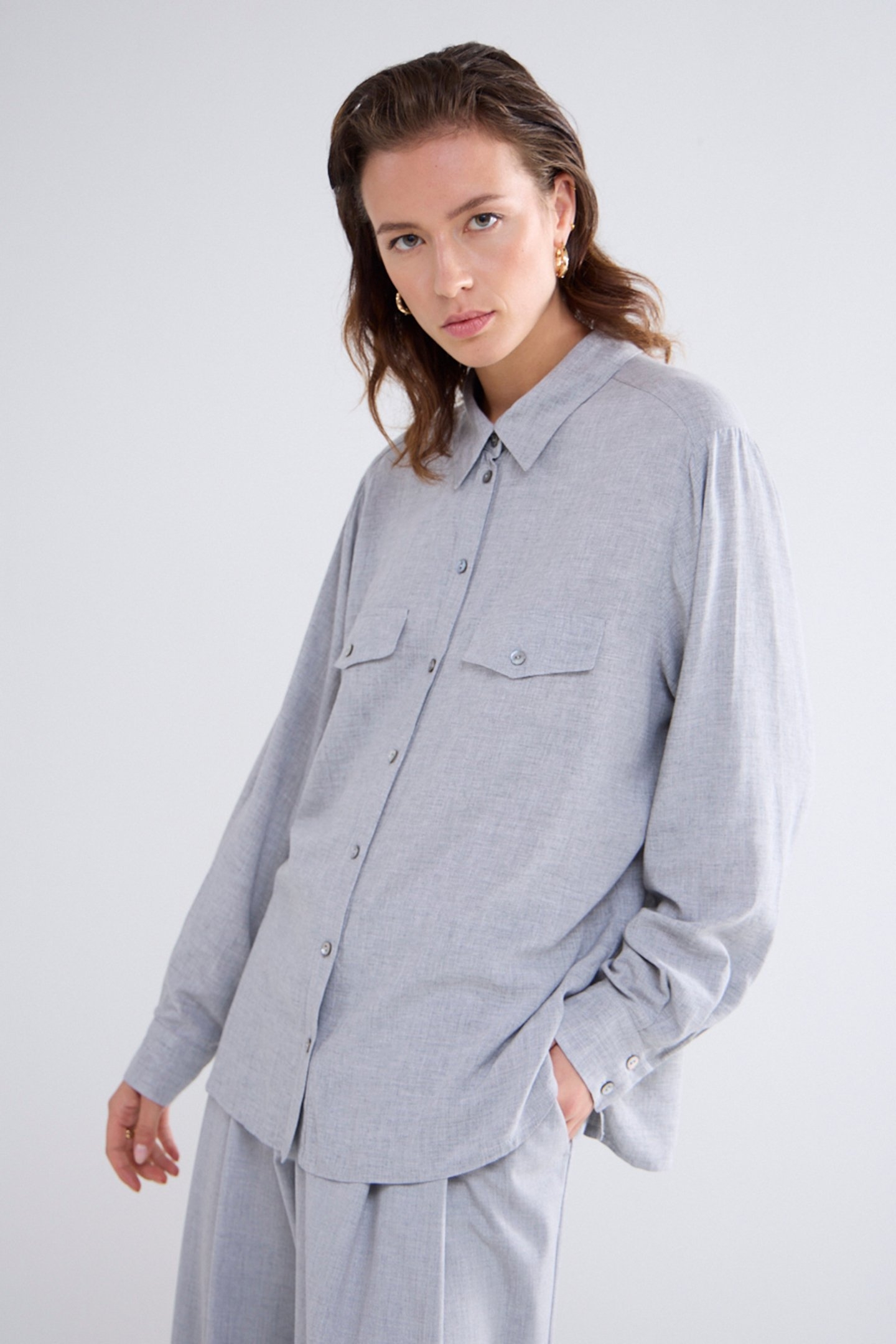 BLOUSE VISCOSE GREYS 1