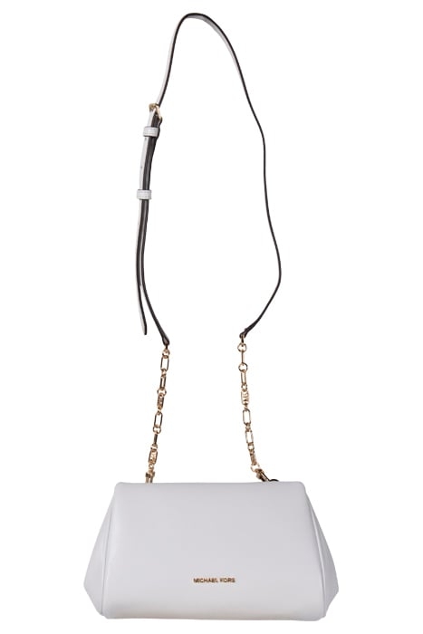 MEDIUM TOP ZIP CROSSBODY BAG IN WHITE 3