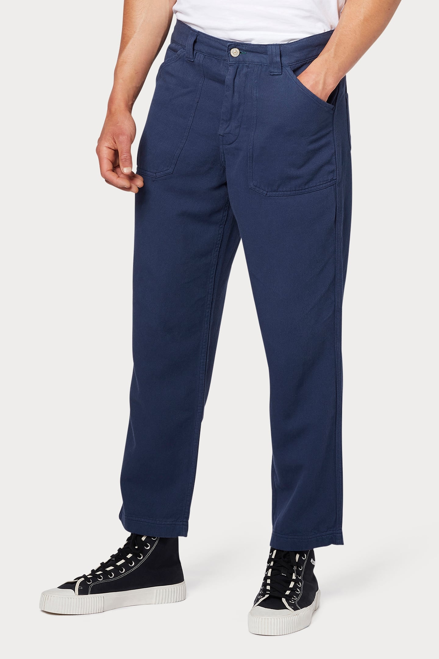 MENS CROPPED CARPENTER INDIGO 1