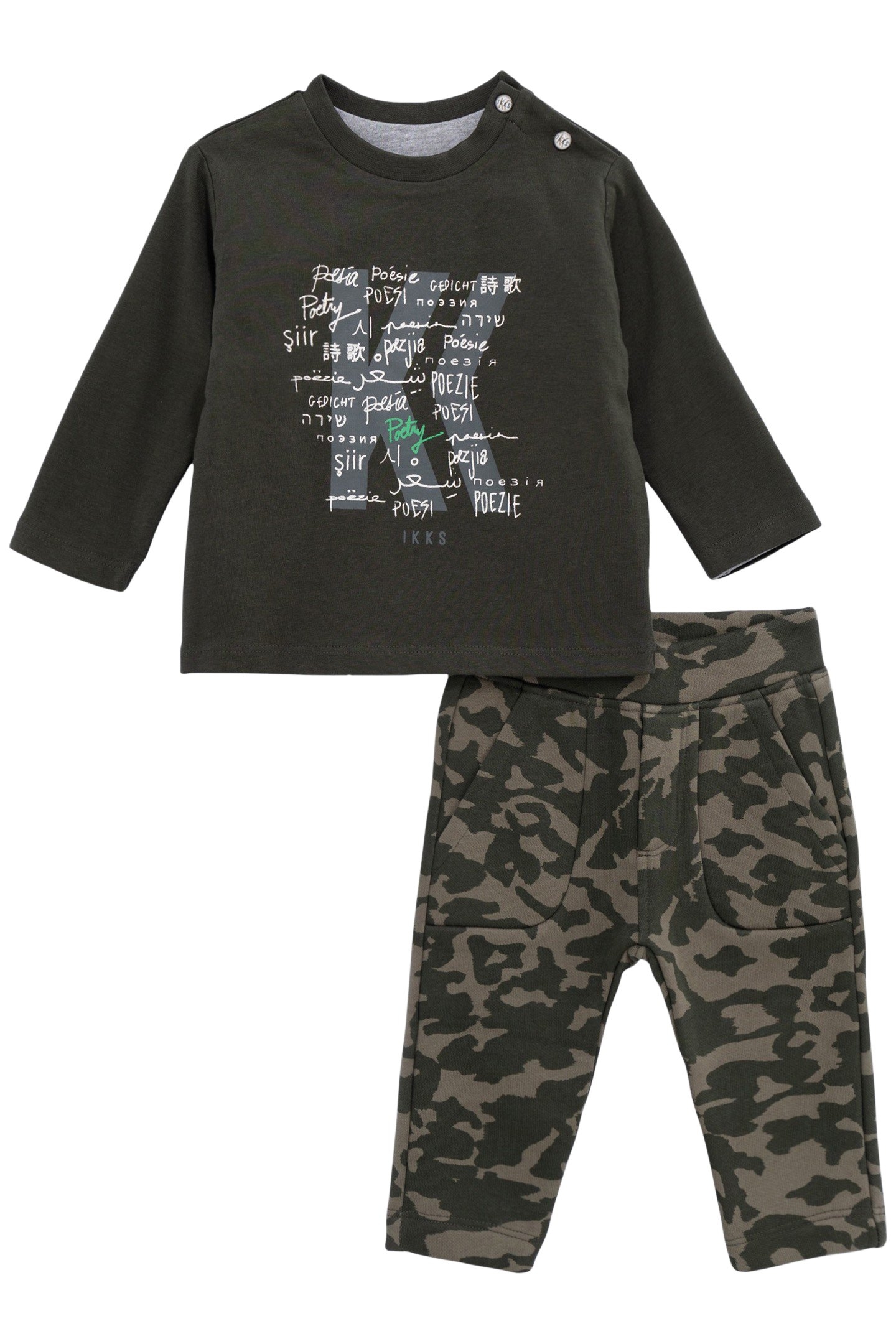 BOY'S 2-IN-1 CAMOUFLAGE T-SHIRT AND JOGGING SUIT SET 1