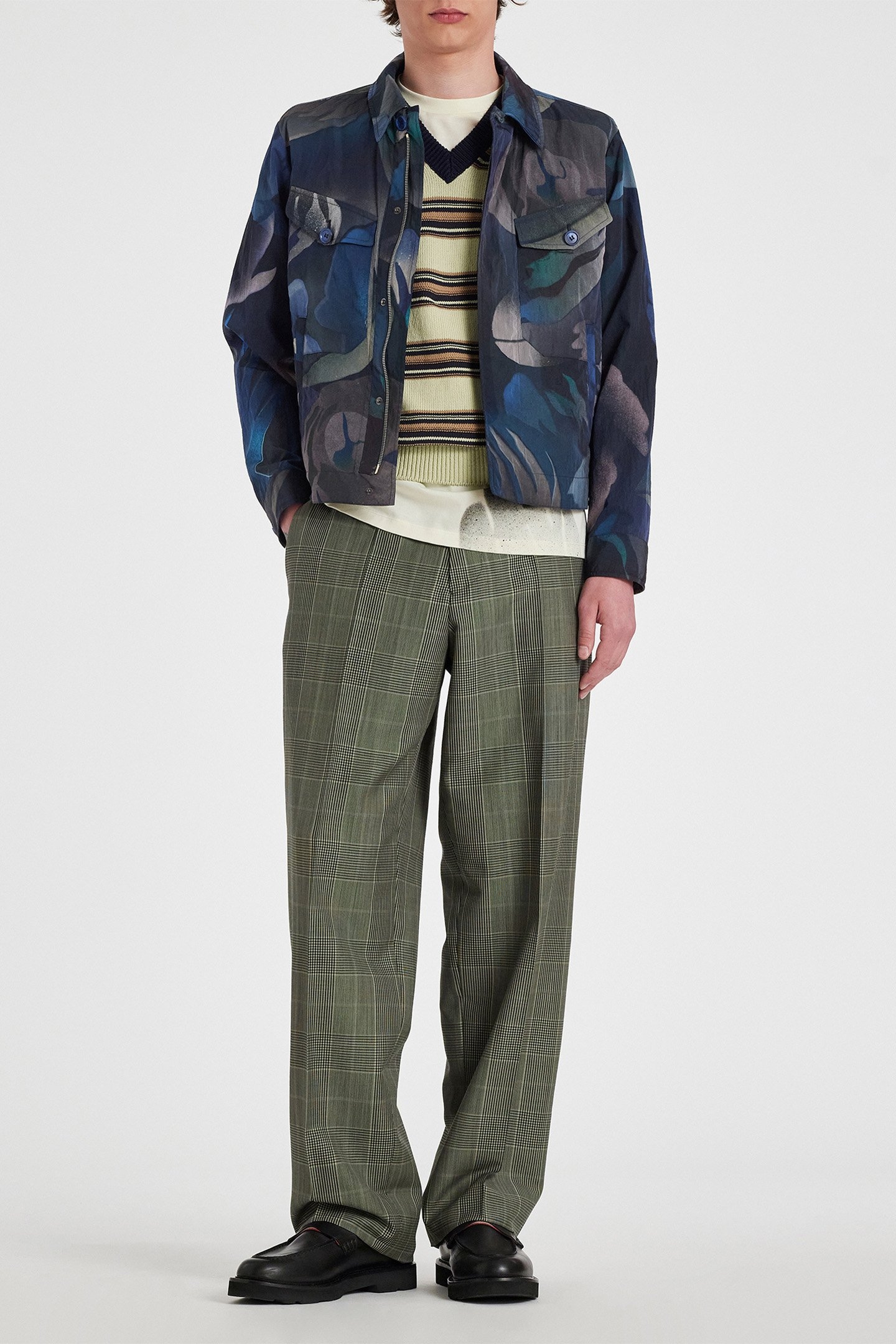 MENS ZIP FRONT JACKET NAVY 3