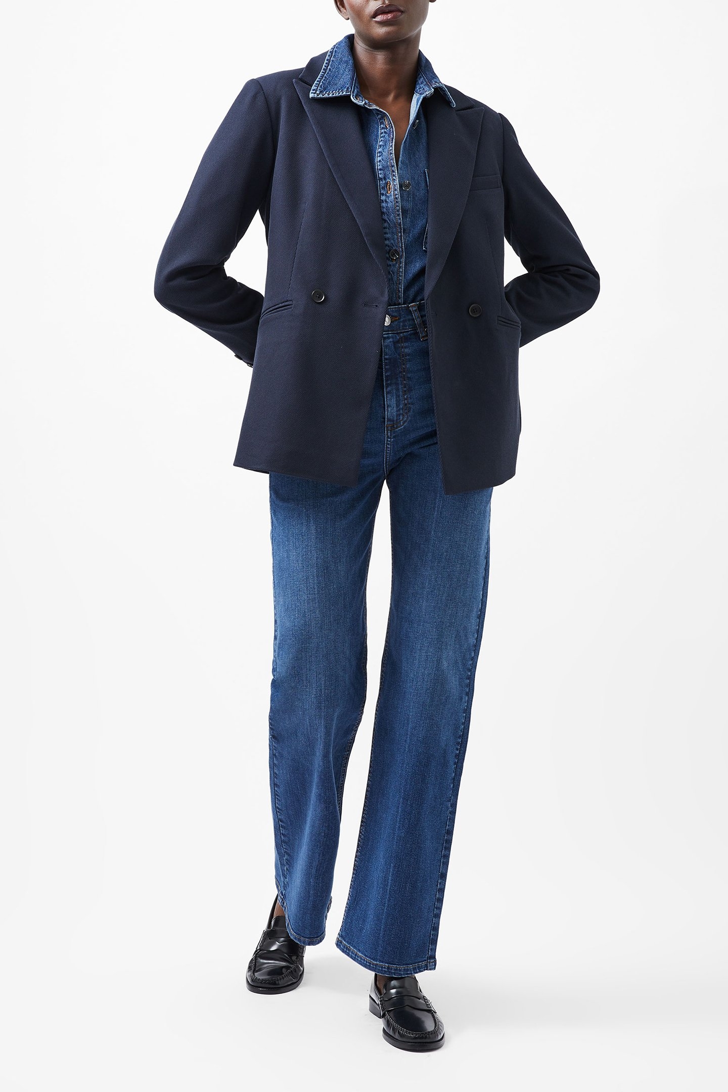 FLORENCE TWILL BLAZER MARINE 1