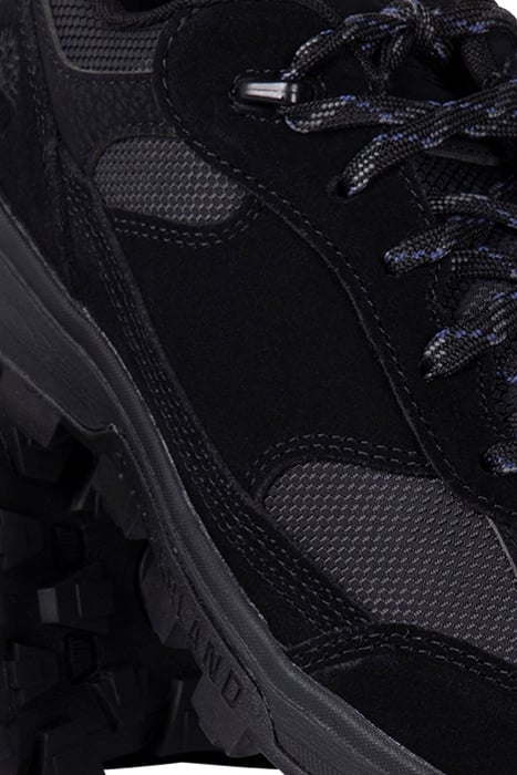 TREELINE LOW LACE UP SNEAKER BLACK SUEDE 4