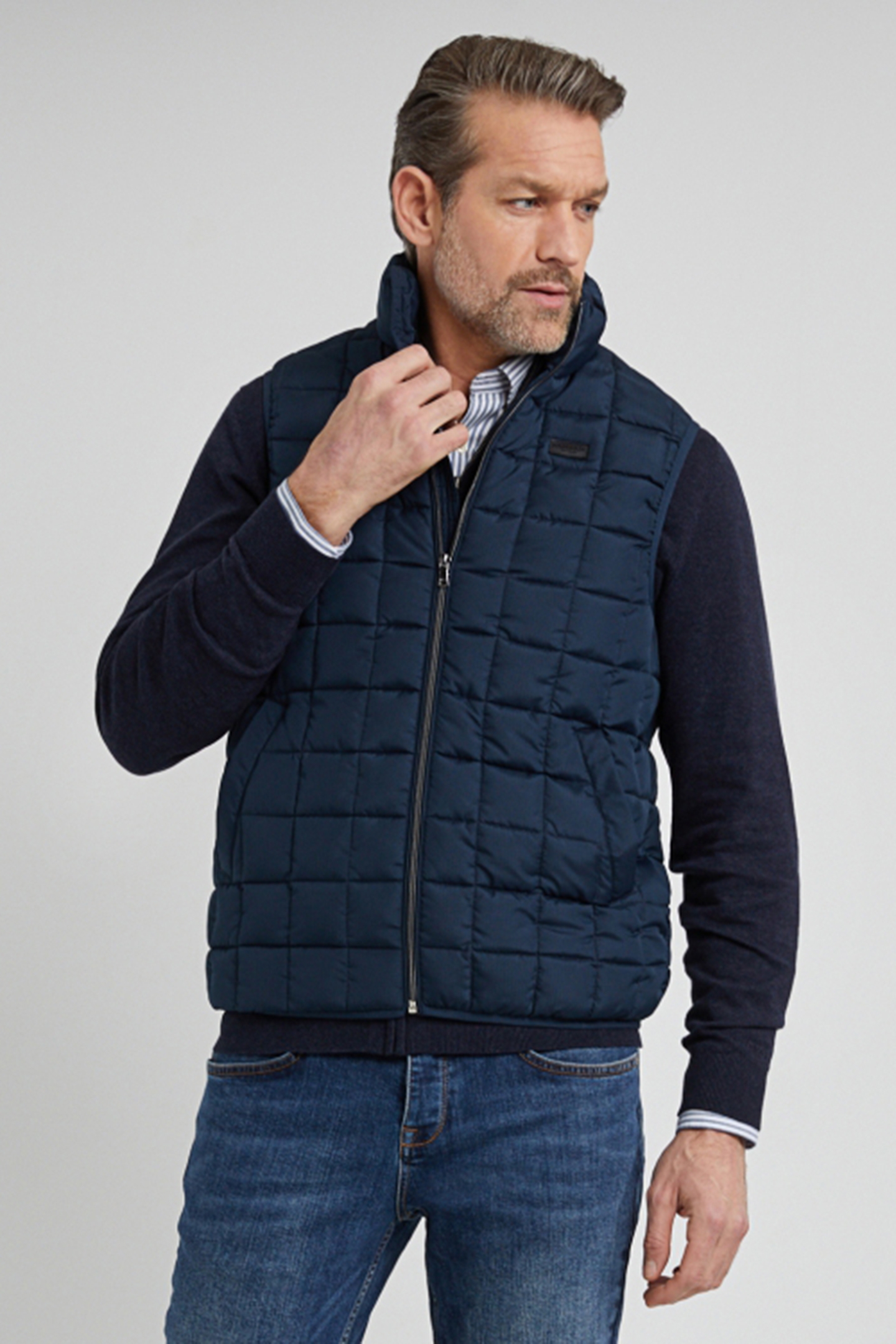 QUILTED BODYWARMER NAVY 1