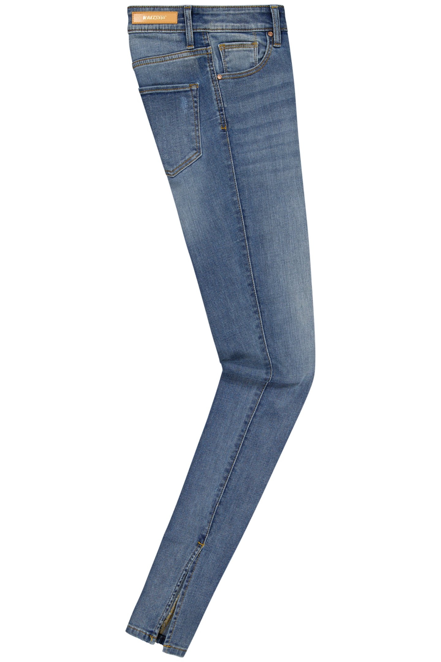 BLOSSOM SPLIT JEANS MID BLUE STONE 3