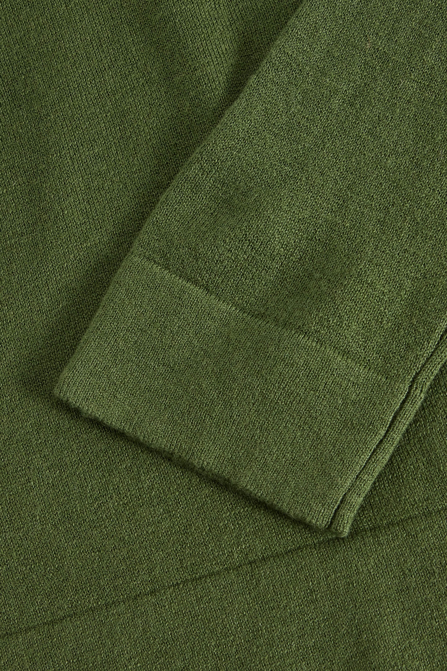 ORLA WOOL COTTON BLEND JUMPER KHAKI GREEN 2