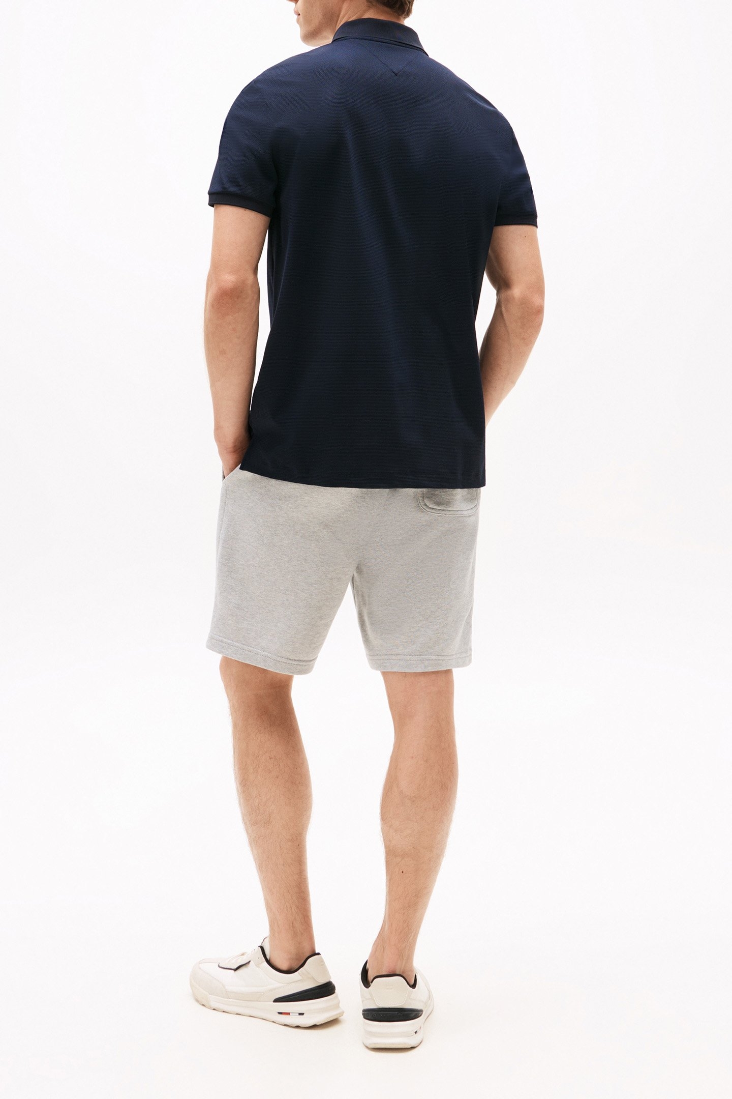 PERFORMANCE PIQUE SLIM FIT POLO SHIRT DARK BLUE 3