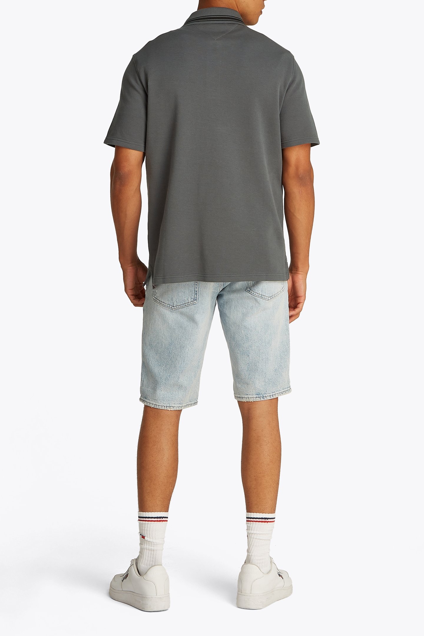 TJM BRANDED POLO REGULAR FIT POLO SHIRT, WASHED BLACK 3