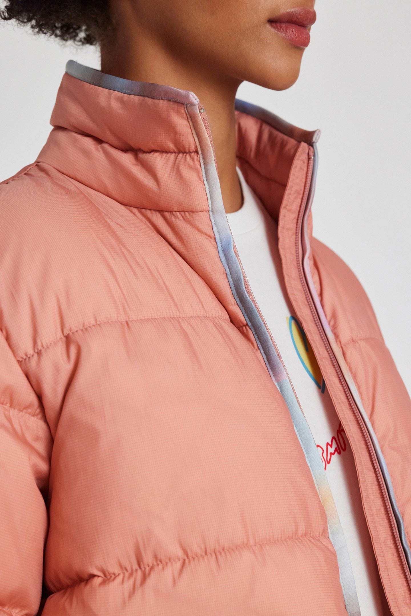 FIBRE DOWN JACKET POWDER PINK 5