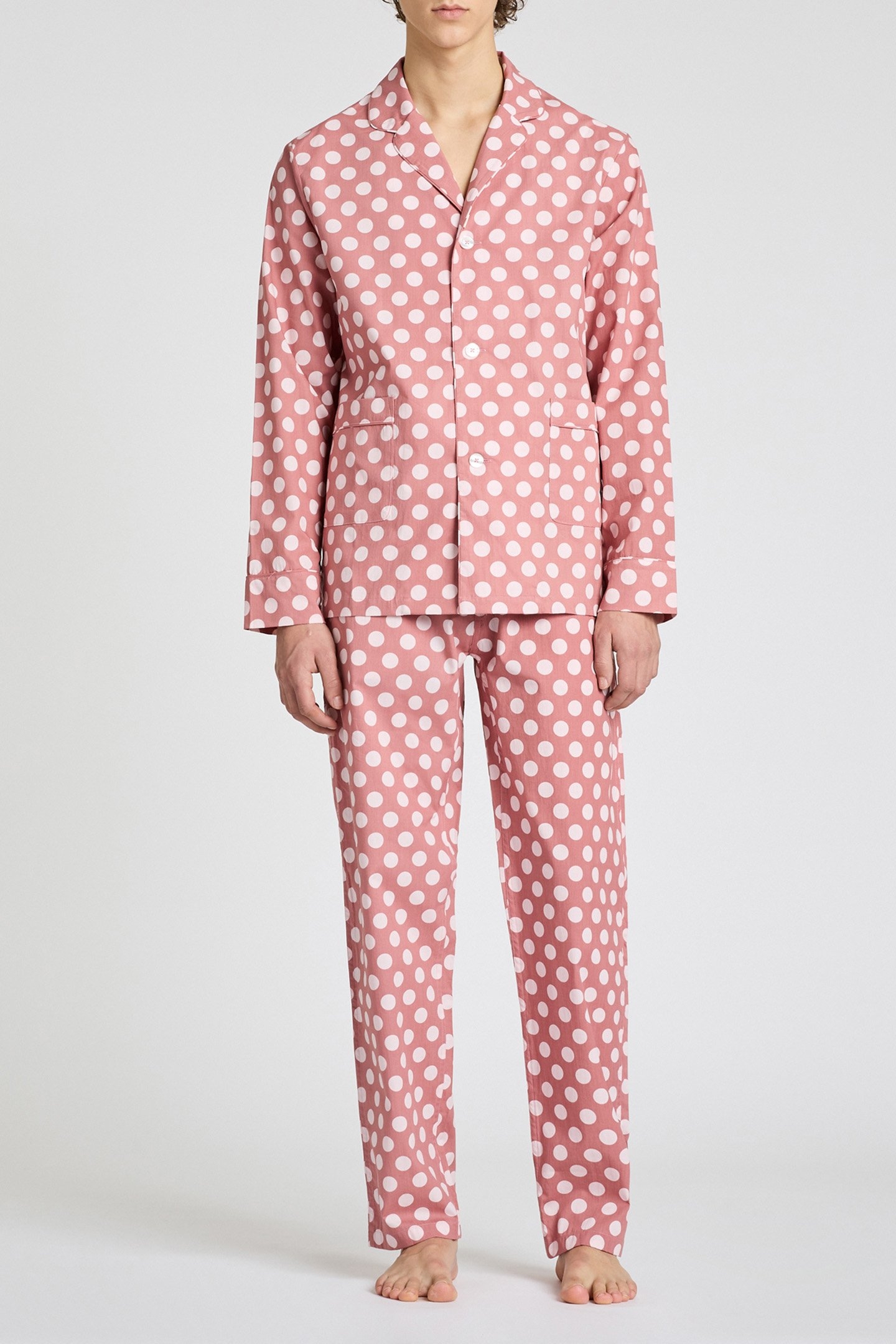 UNISEX PJ TOP L/SLV RED 3