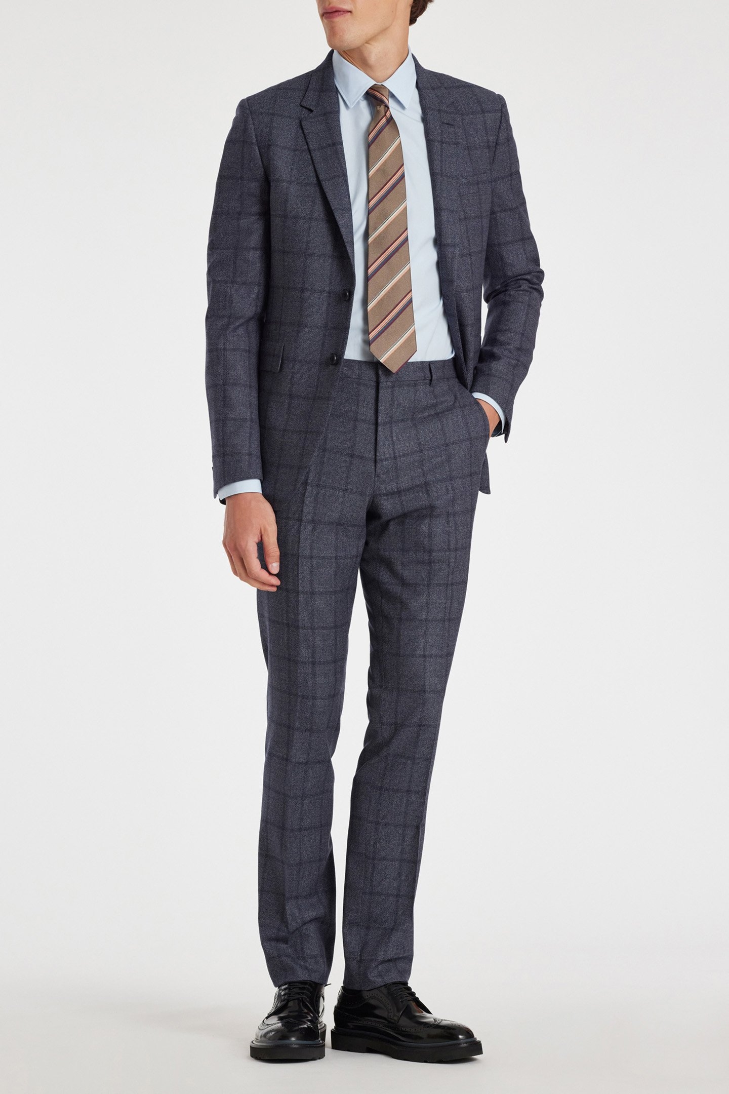 SLIM FIT 2 BUTTON SUIT NAVY 1