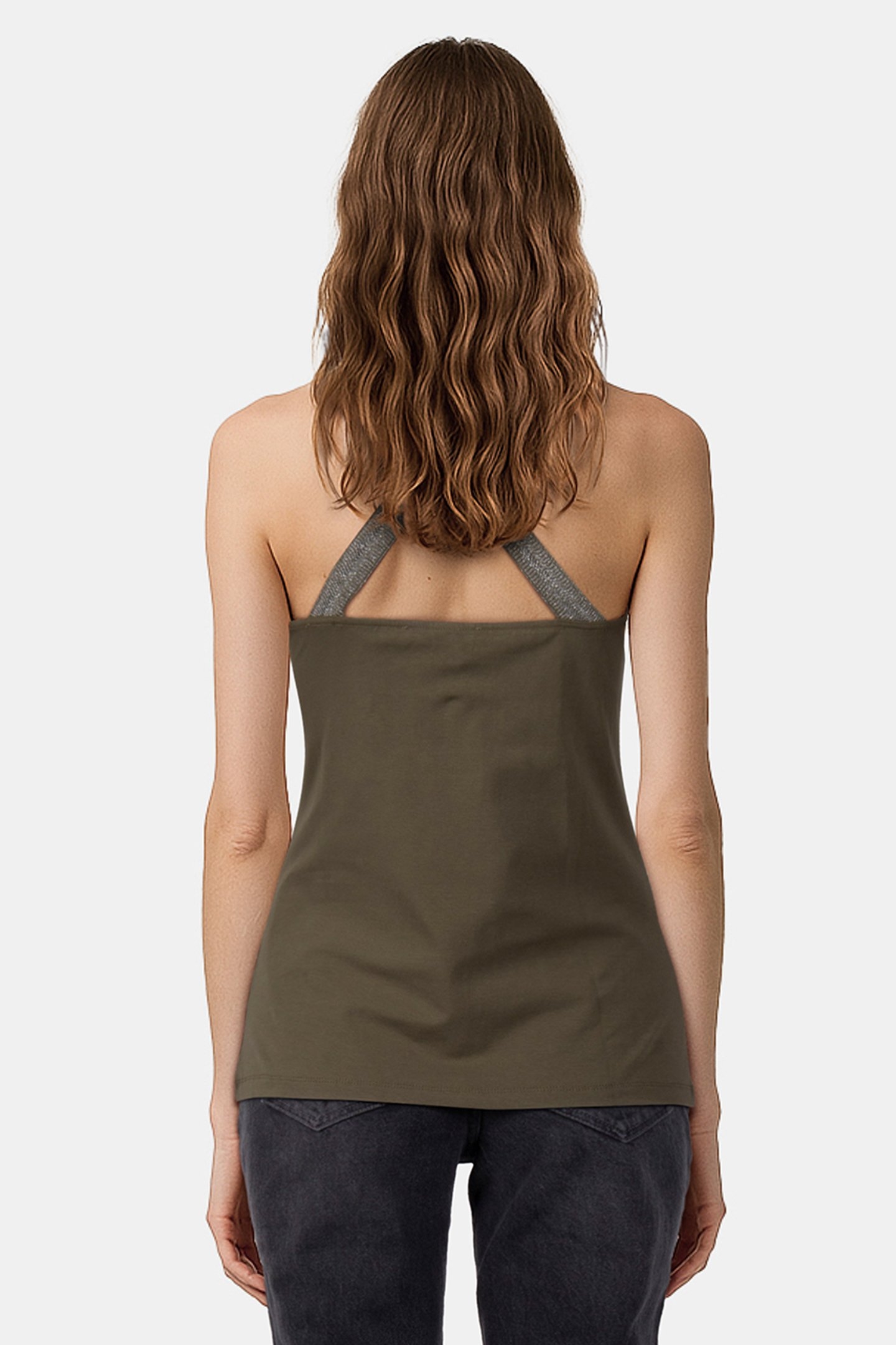 SINGLET LUREX TAPE OLIVE 2